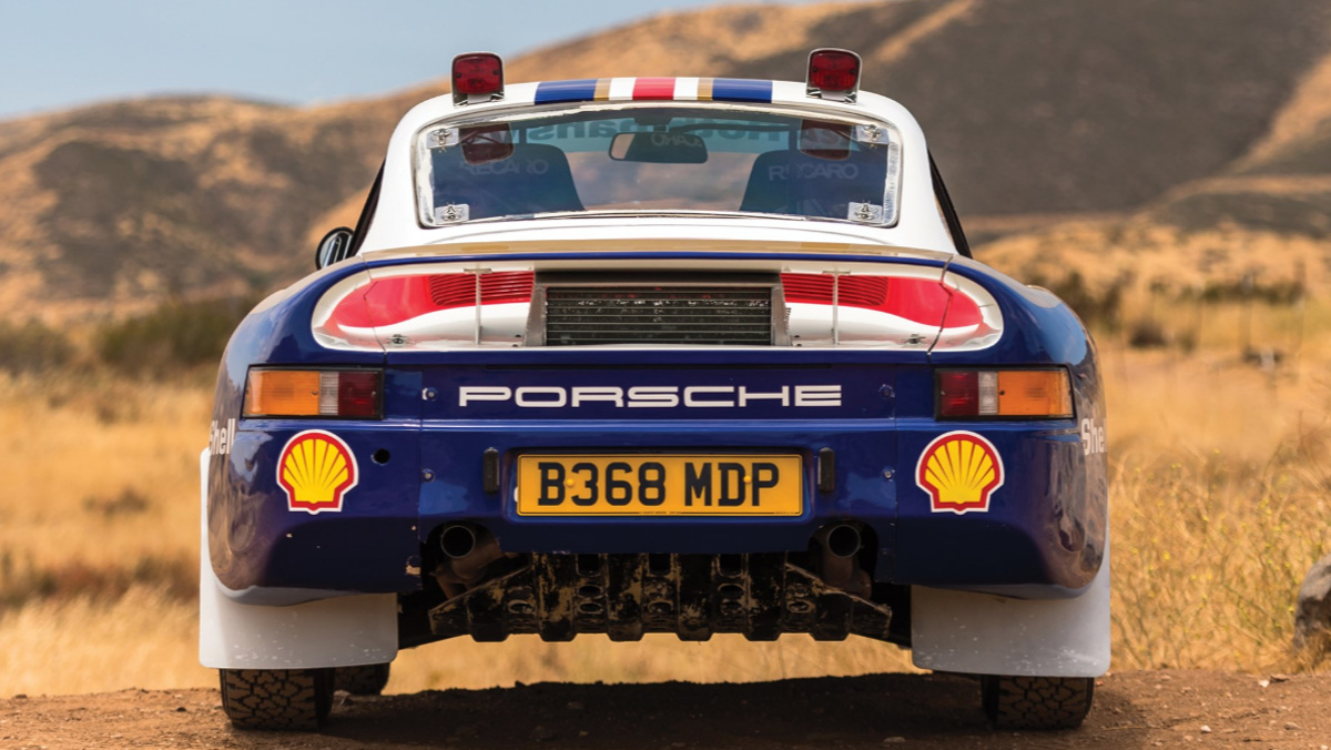 Trasera del Porsche 959 Rallye París-Dakar 1985 Trasera del Porsche 959 Rallye París-Dakar 1985