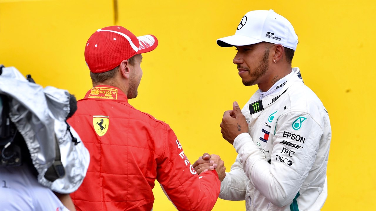 Vettel y Hamilton Vettel y Hamilton