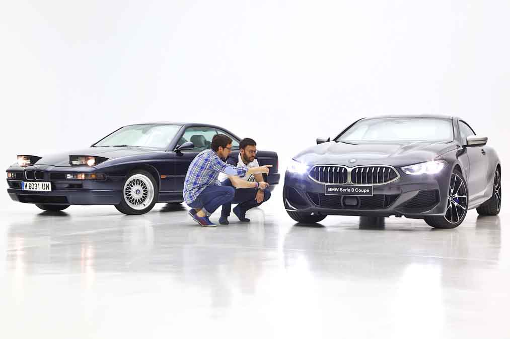 BMW Serie 8 Coupé 2018 vs BMW 850 CSi 1989 BMW Serie 8 Coupé 2018 vs BMW 850 CSi 1989