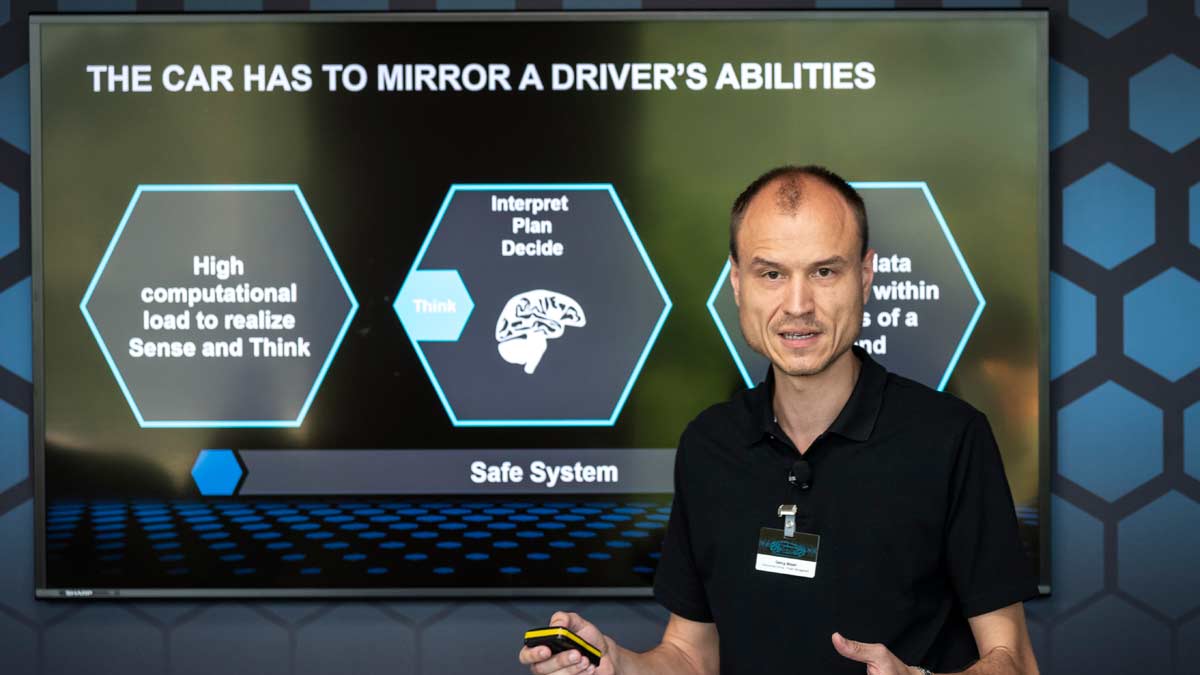 Coche autónomo de Mercedes lujo tecnologia procesador camaras radar lidar autonomos conduccion bosch