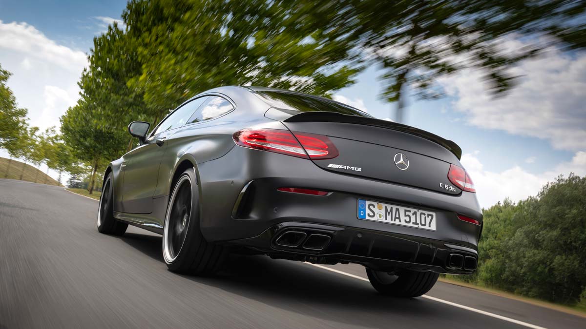 Prueba Mercedes-AMG C63 S Coupé 2018 deportivo negro mate circuito lujo altas prestaciones