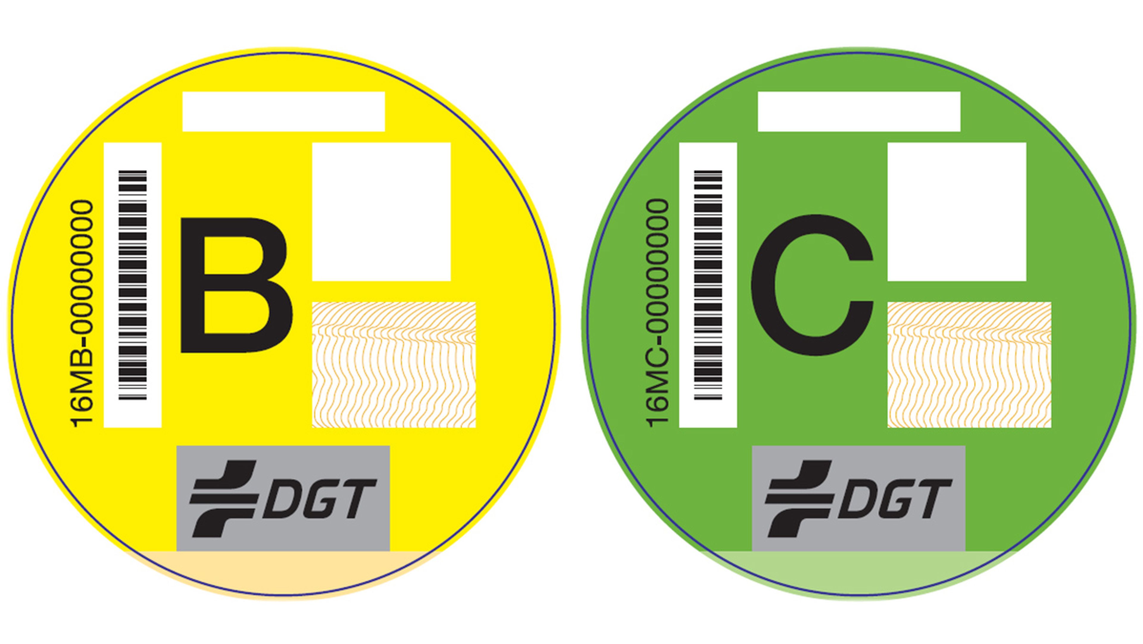 Etiqueta DGT B y C
