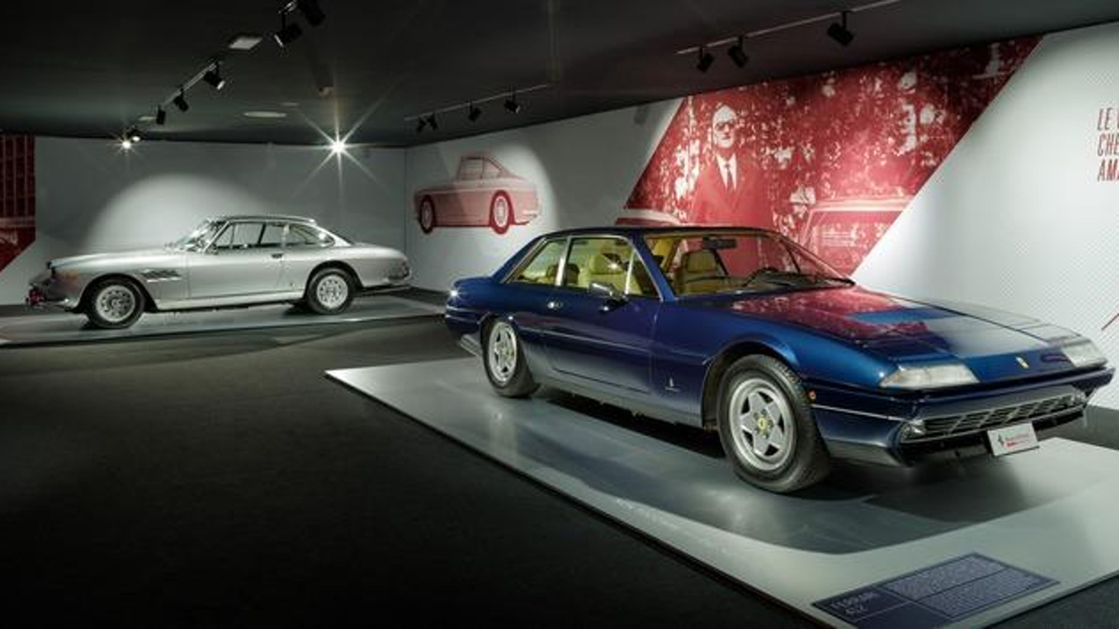 Modelos del Driven by Enzo y Passion and Legend, exposiciones de Ferrari