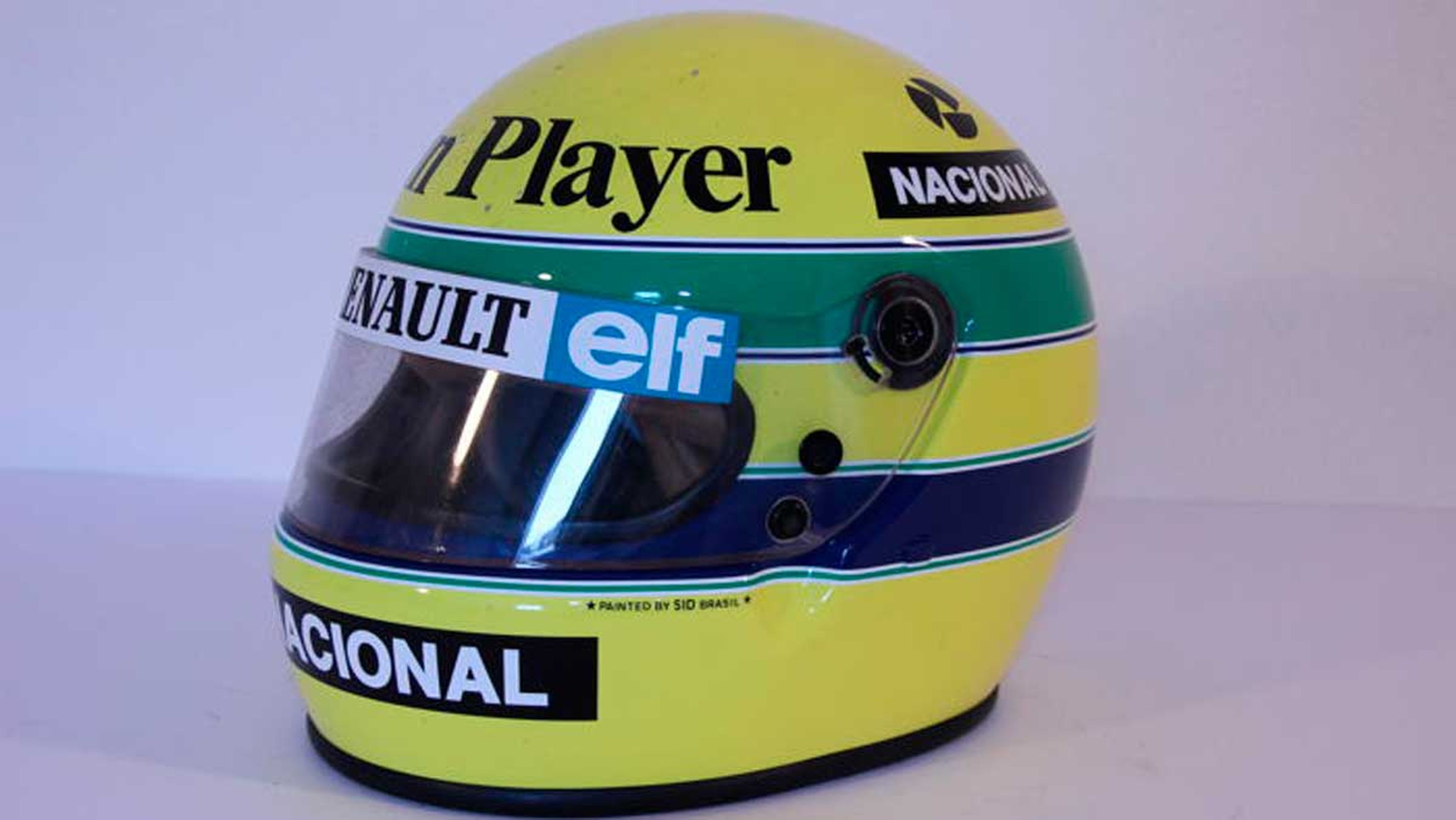 Casco de Ayrton Senna 1985