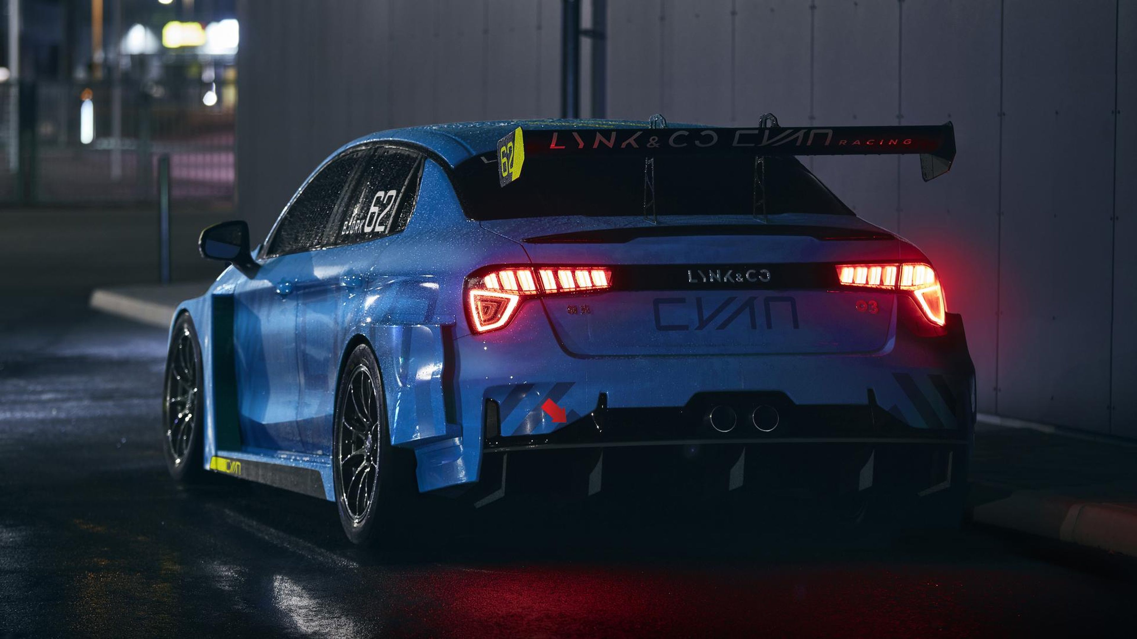 Lynk & Co 03 Cyan Racing Concept WTCR (trasera)