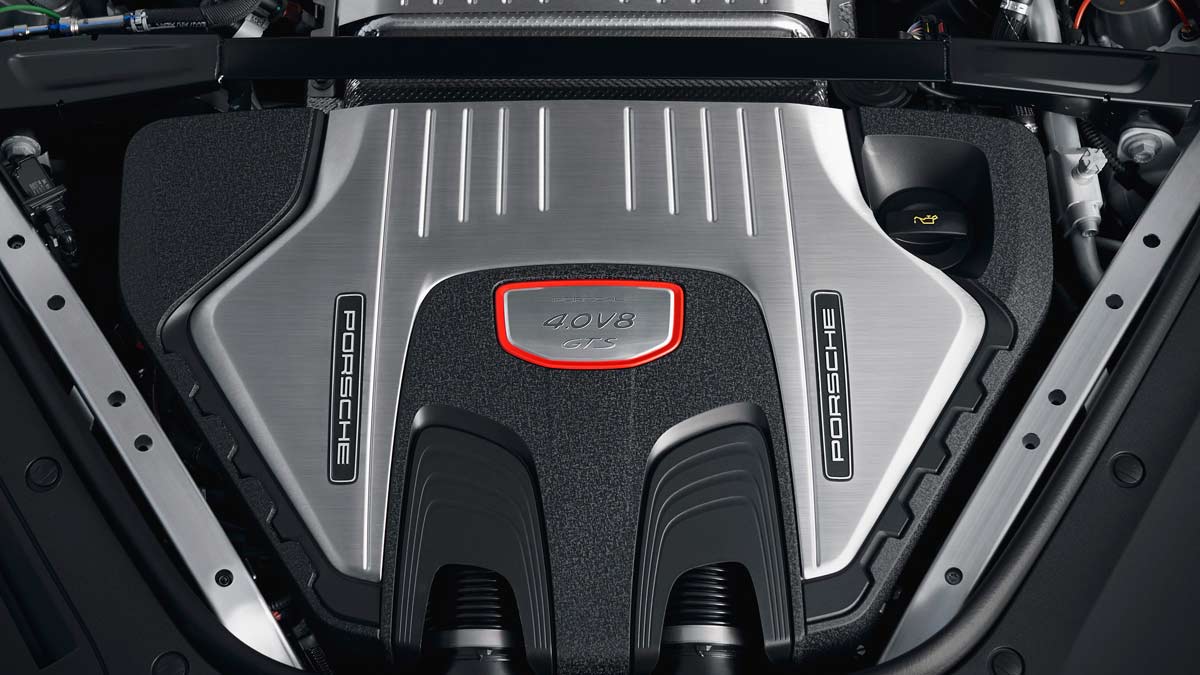 Motor V8 biturbo del Panamera GTS Gana 20 CV