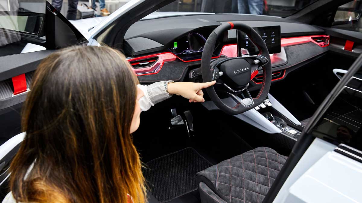 Skoda Vision RS interior Skoda Vision RS interior