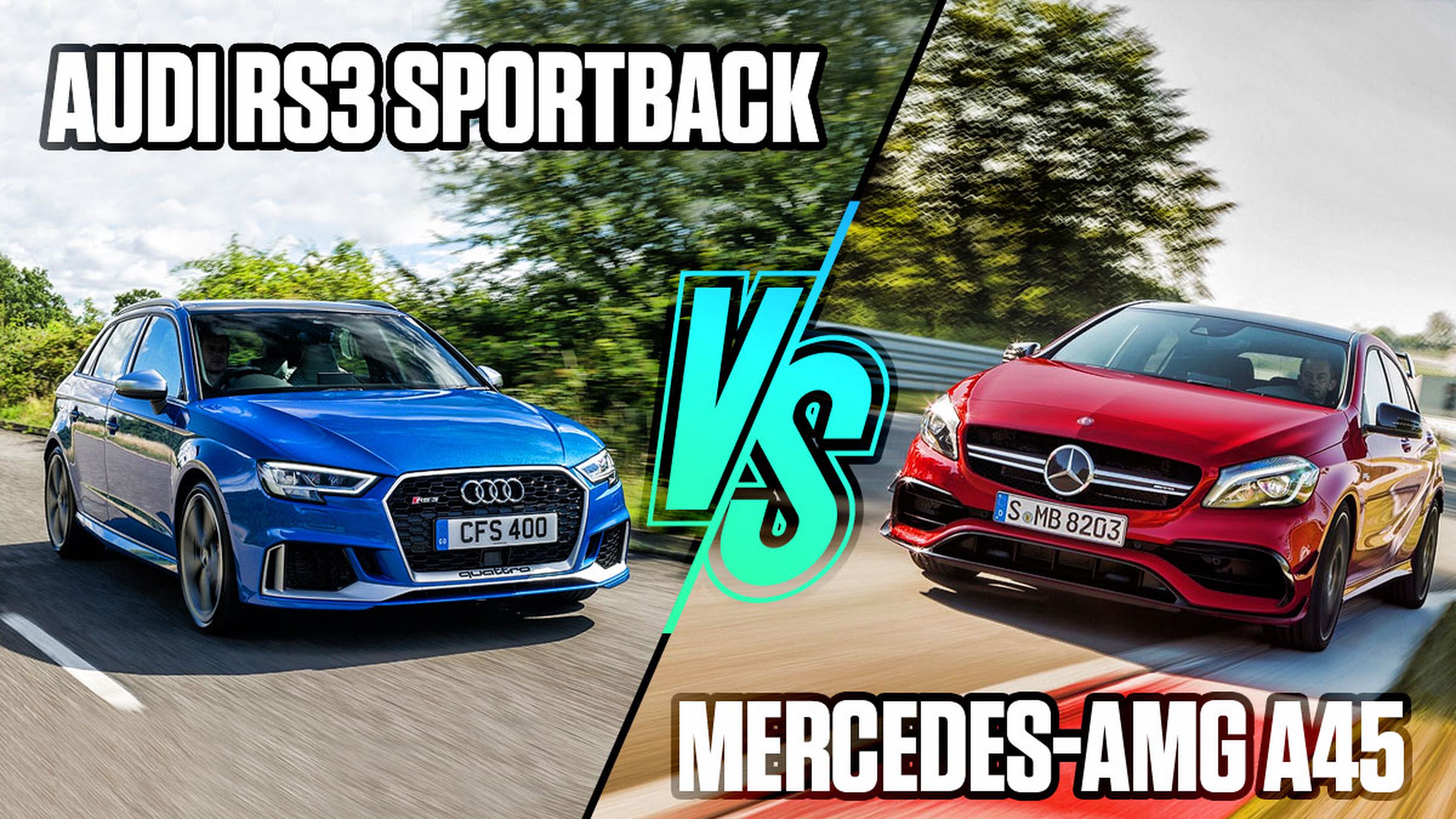 Mercedes-AMG A45 vs Audi RS3 Sportback