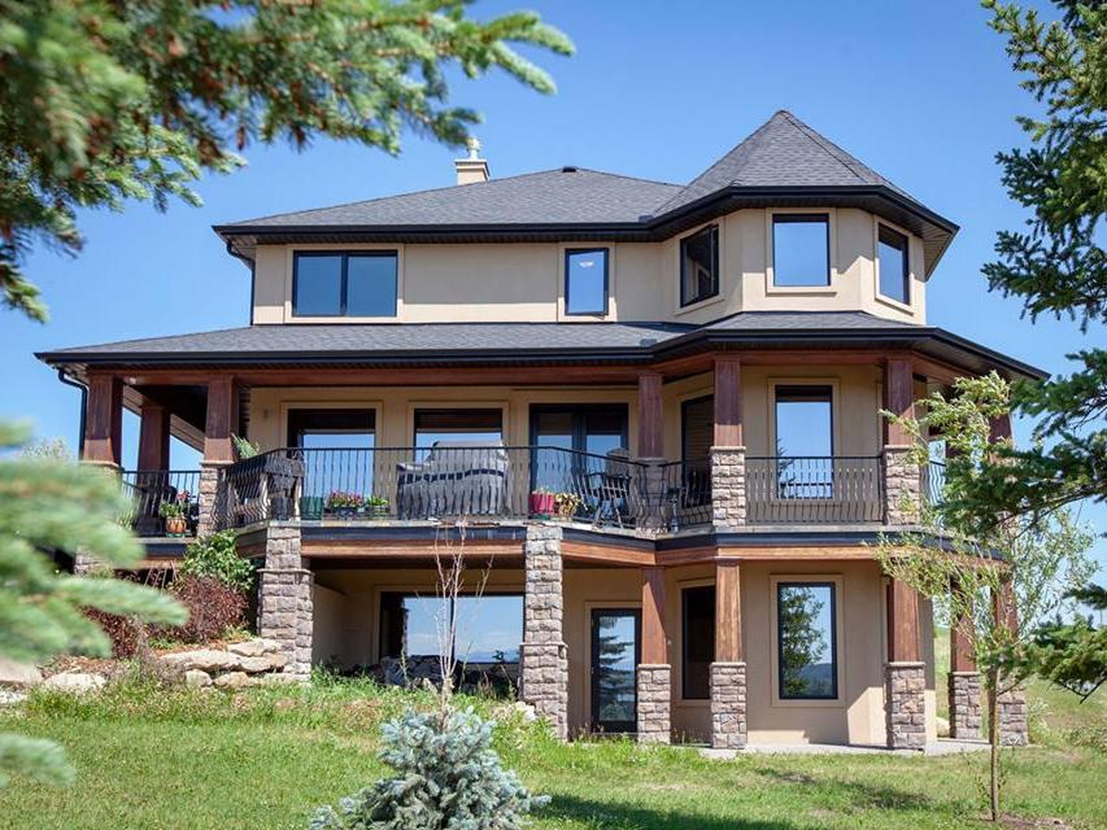 The home is about 40 miles from the city of Calgary.