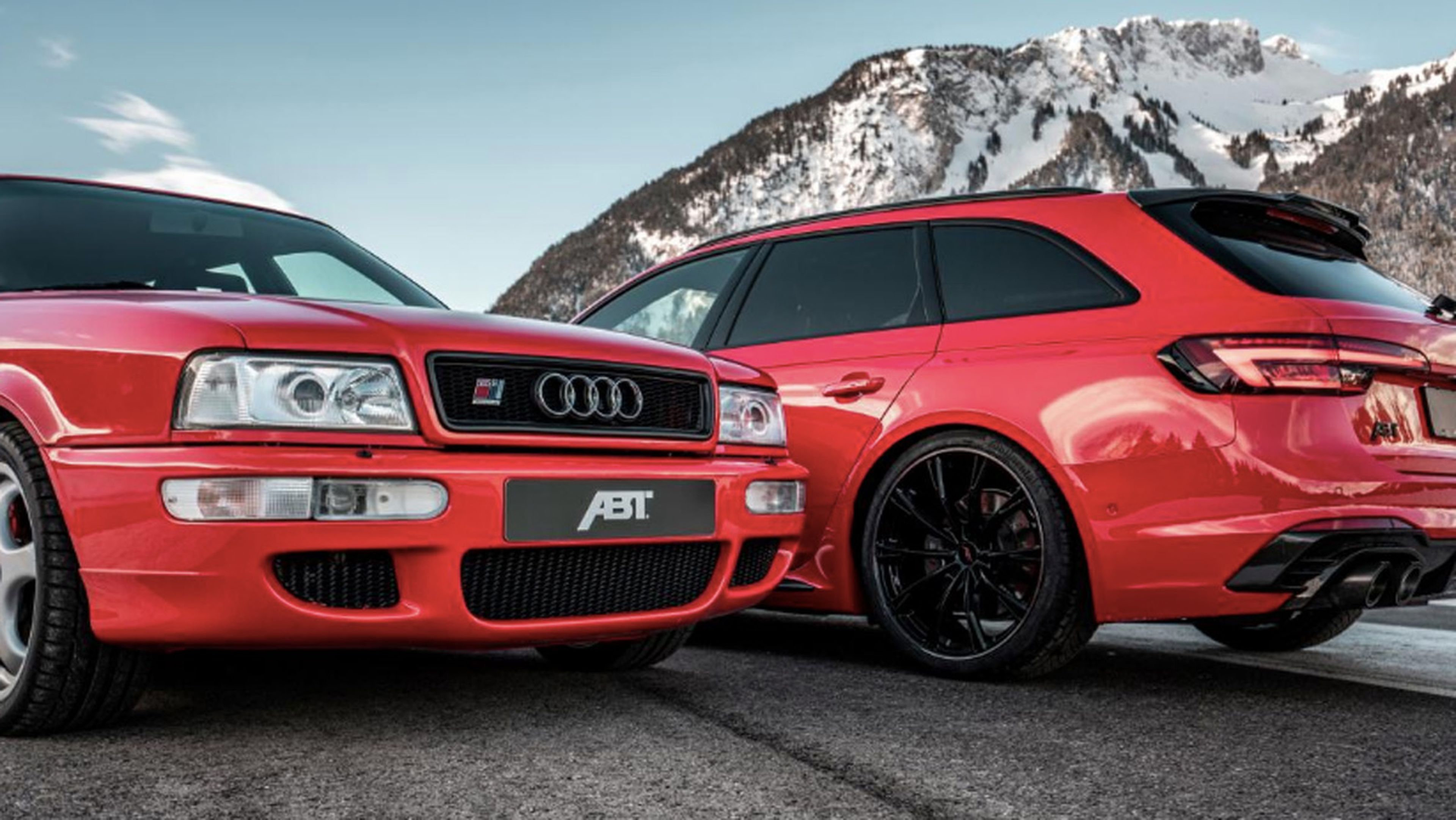 Audi ABT RS2 y Audi ABT RS4+, frontal y zaga