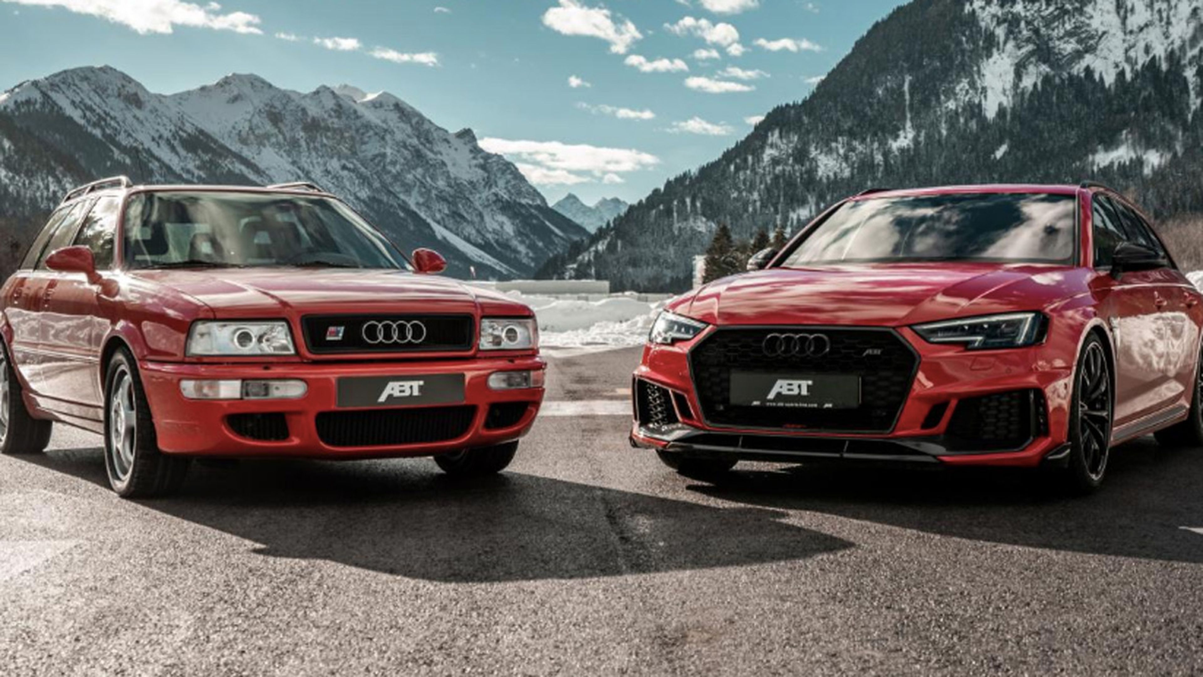 Audi ABT RS2 y Audi ABT RS4+, frontal