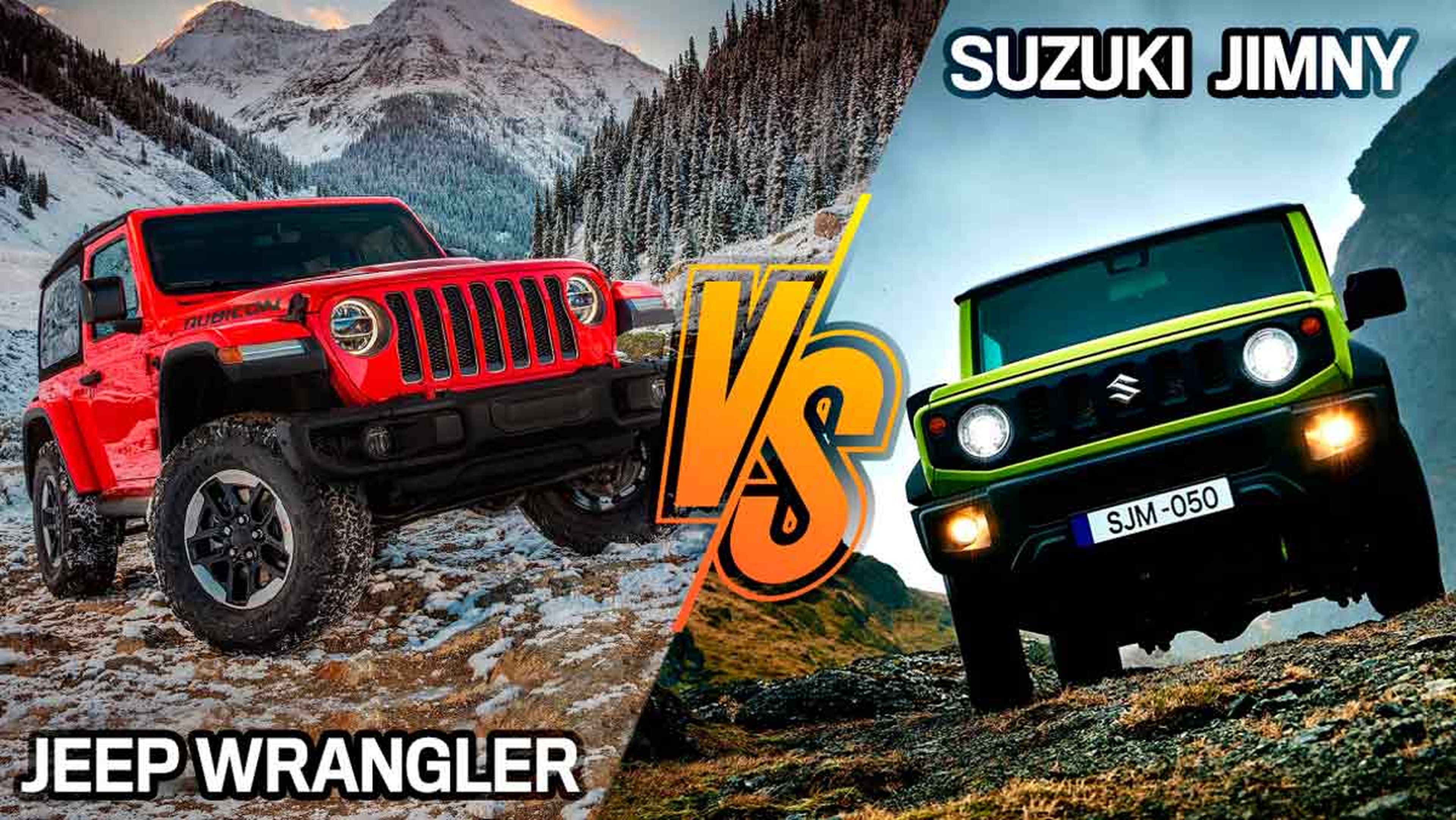 Jeep Wrangler vs Suzuki Jimny