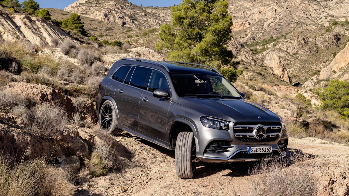 Mercedes GLS 2019 suv lujo grande 7 plazas off-road