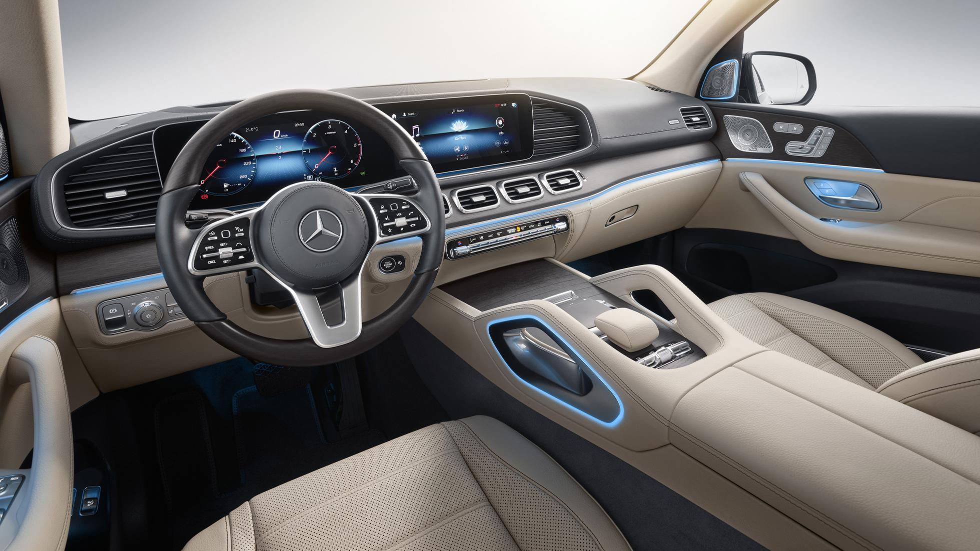 Mercedes GLS 2019 suv lujo grande 7 plazas off-road