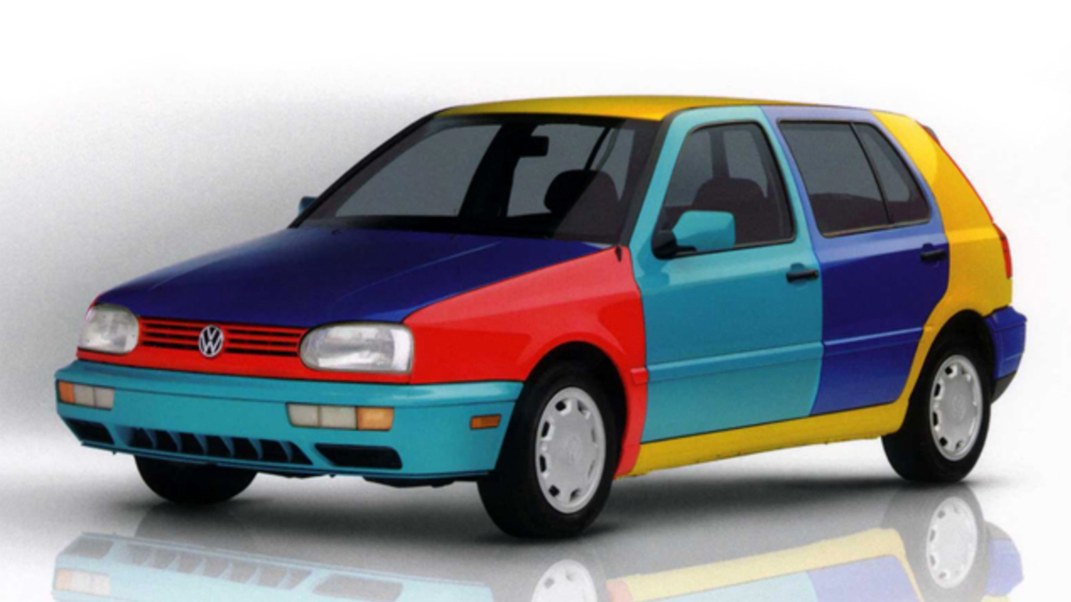 Volkswagen Golf Harlequin compacto colores colorido