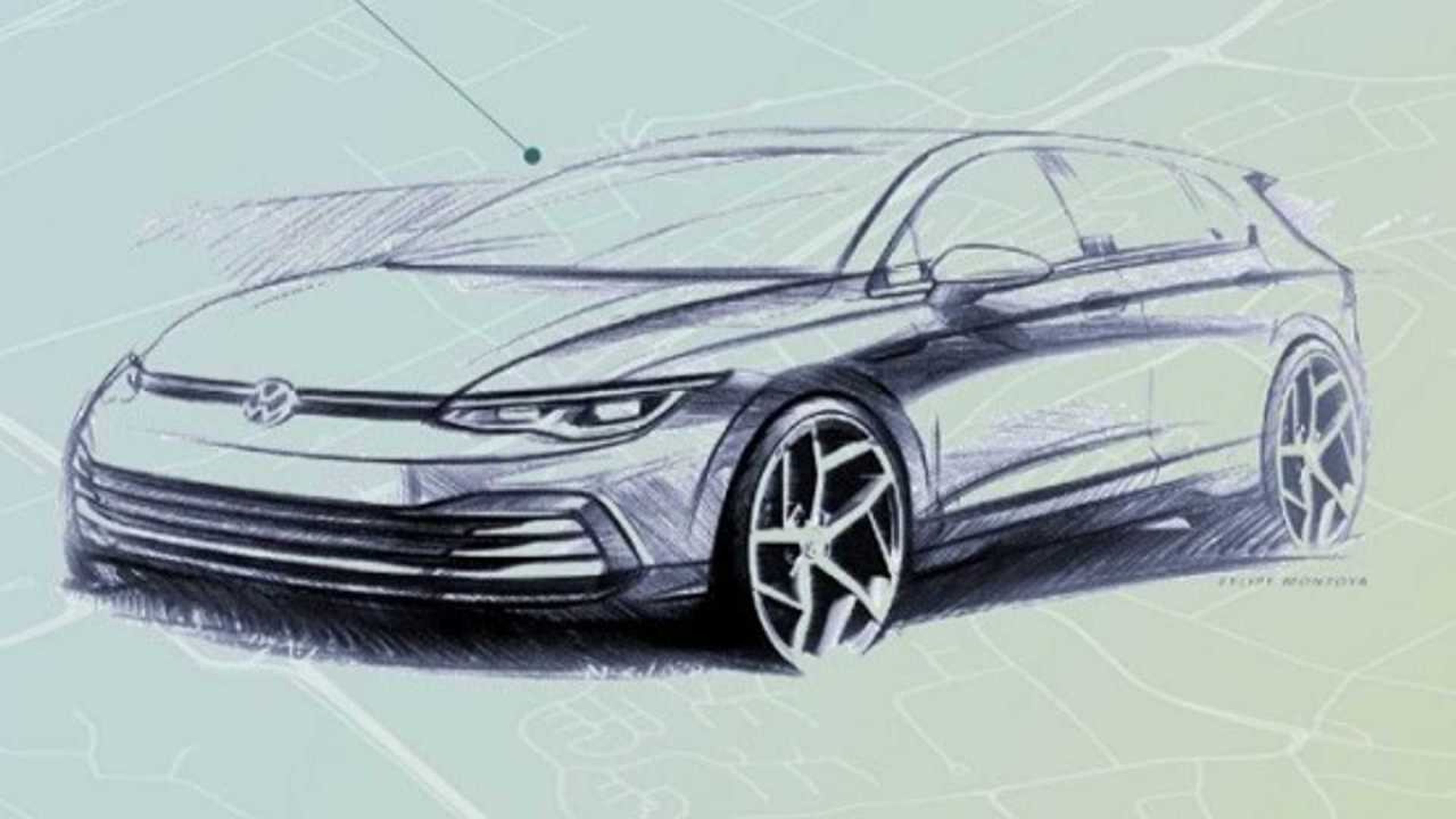 Bocetos Volkswagen Golf 2019