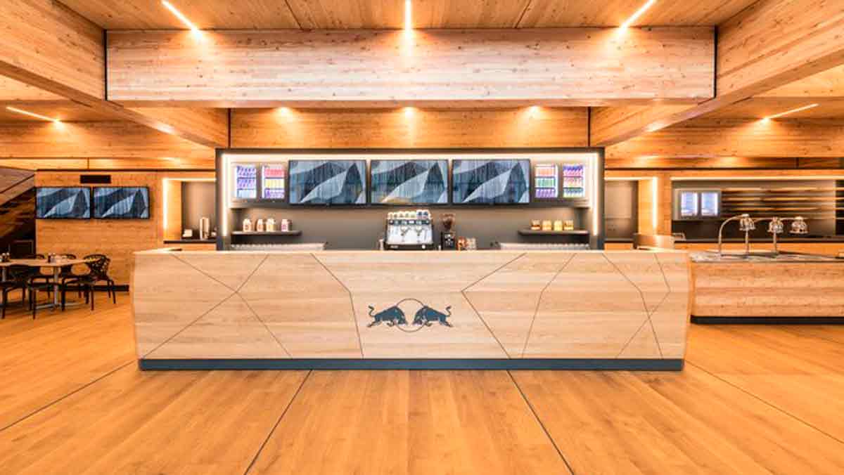Interior motorhome Red Bull 2019 Interior motorhome Red Bull 2019