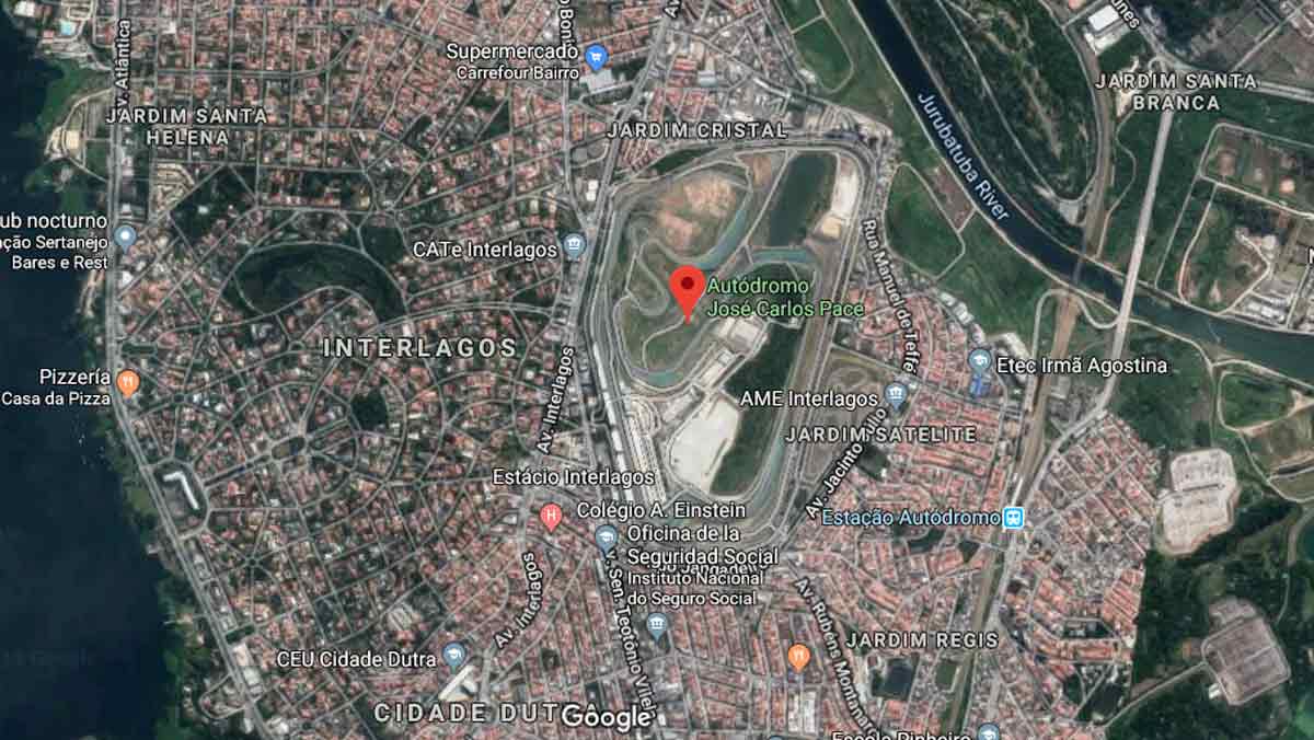 Mapa circuito de Interlagos Mapa circuito de Interlagos