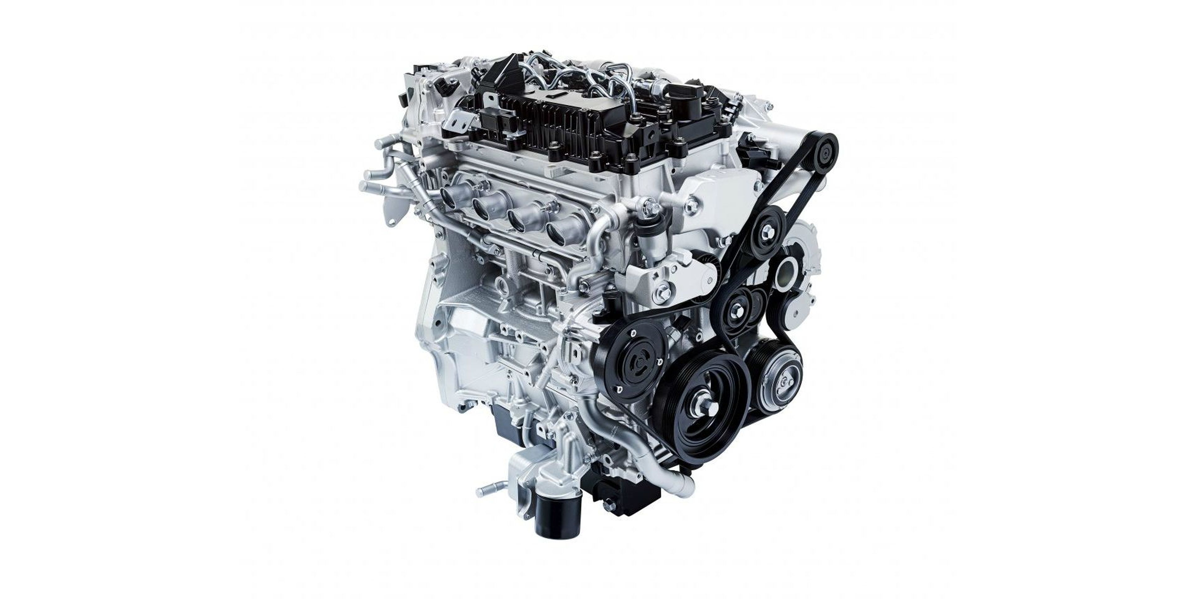 El motor Skyactiv-X de cuatro cilindros. Foto: Mazda