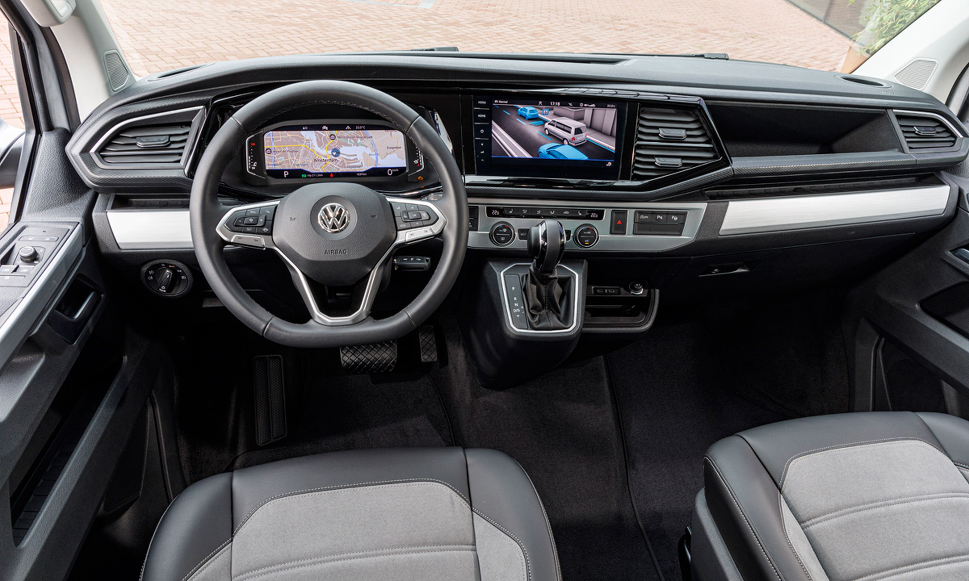 El salpicadero de la Volkswagen T 6.1 es donde más cambios pueden apreciarse
