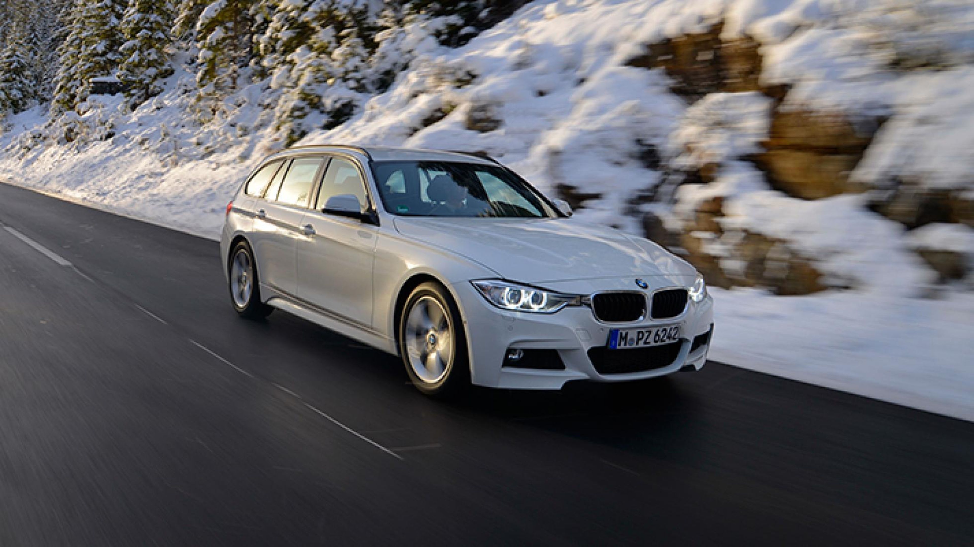 BMW Serie 3 Touring con neumáticos de invierno