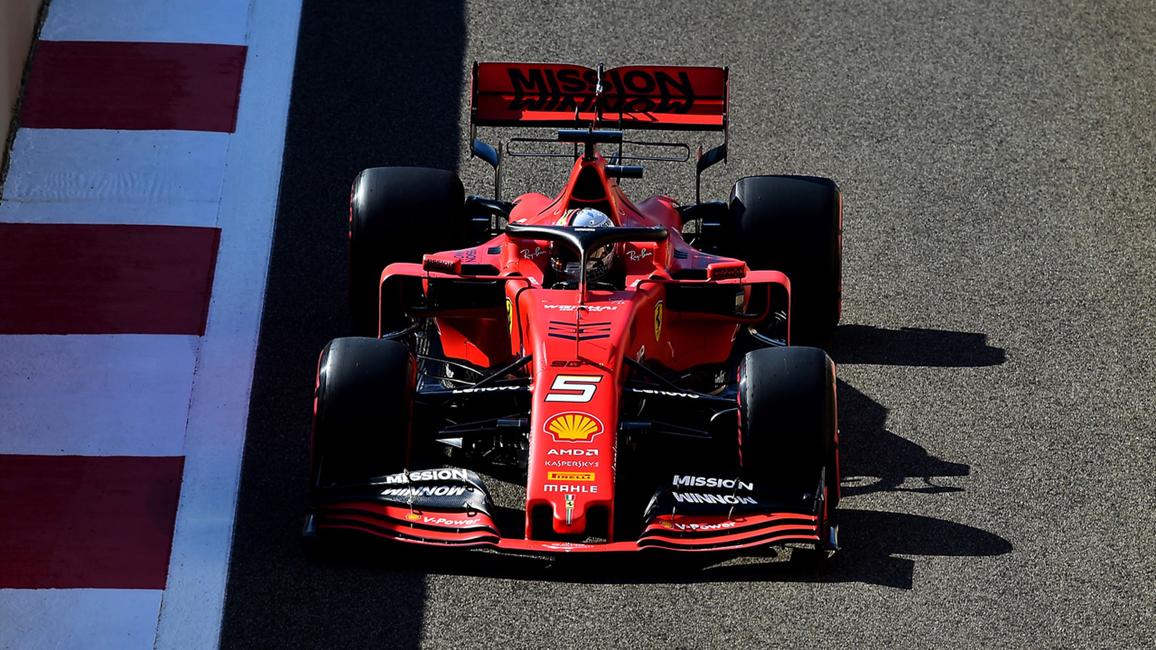 El Ferrari de Vettel en Abu Dhabi 2019