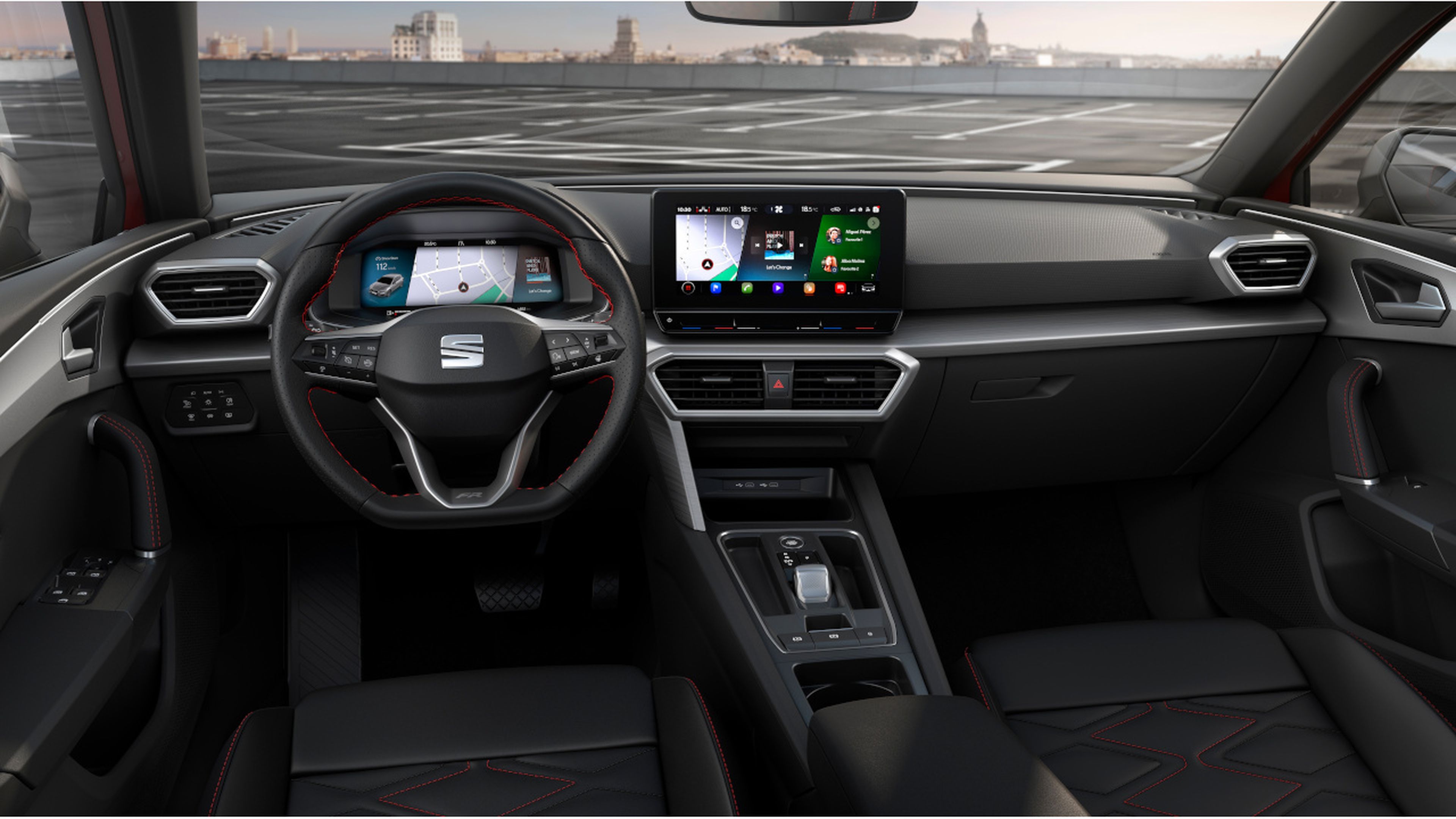 El puesto de conducción del nuevo Seat León 2020 es ahora mucho más digital.