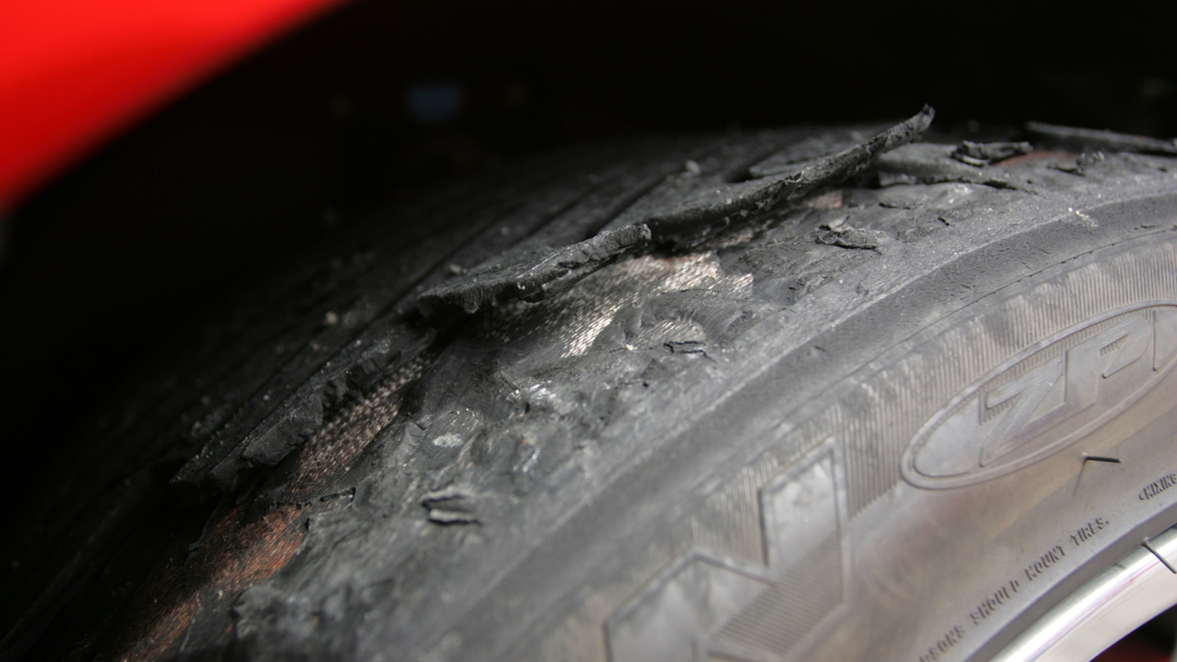 Neumático desgastado