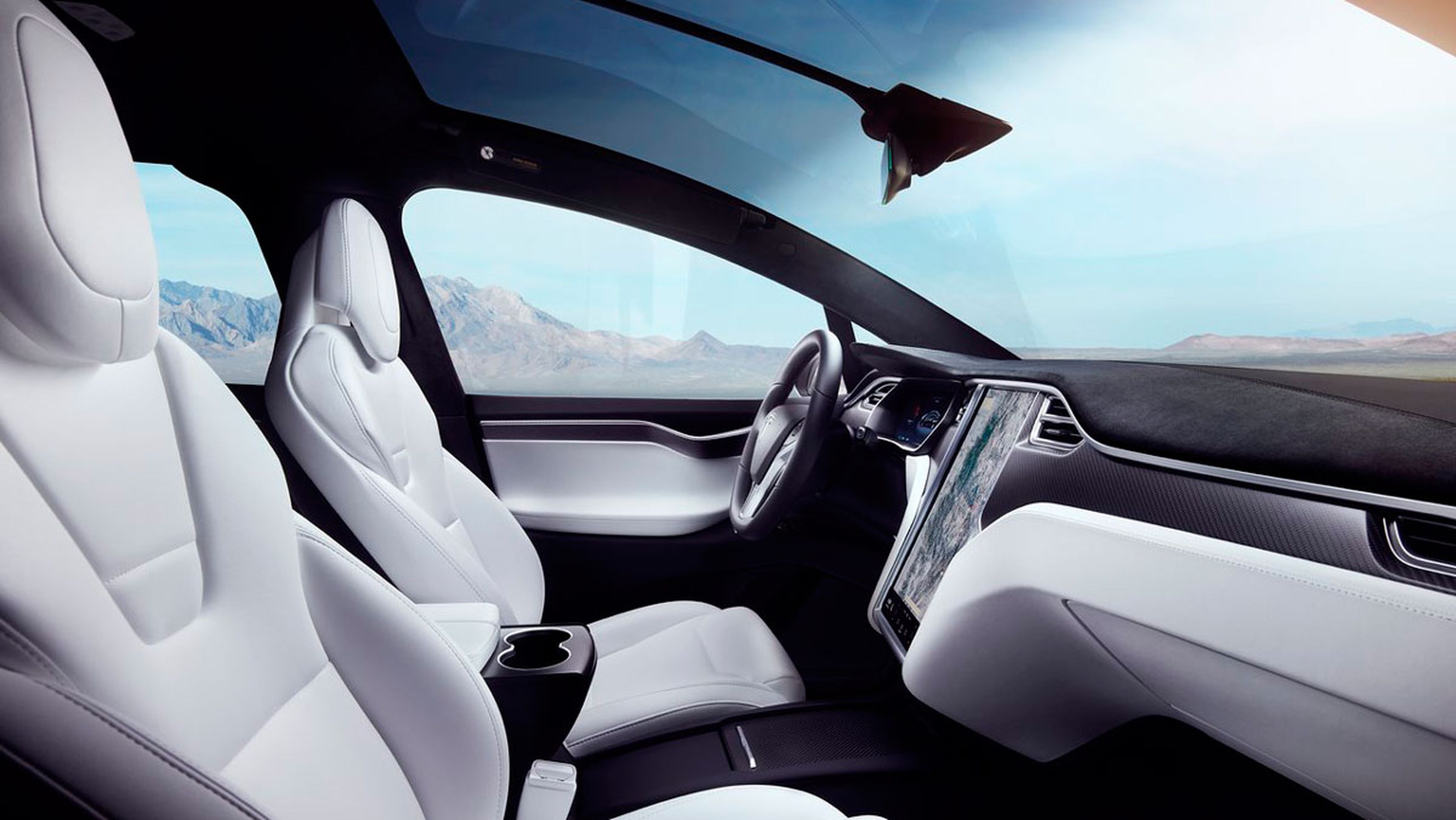 Así es el interior del Tesla Model X