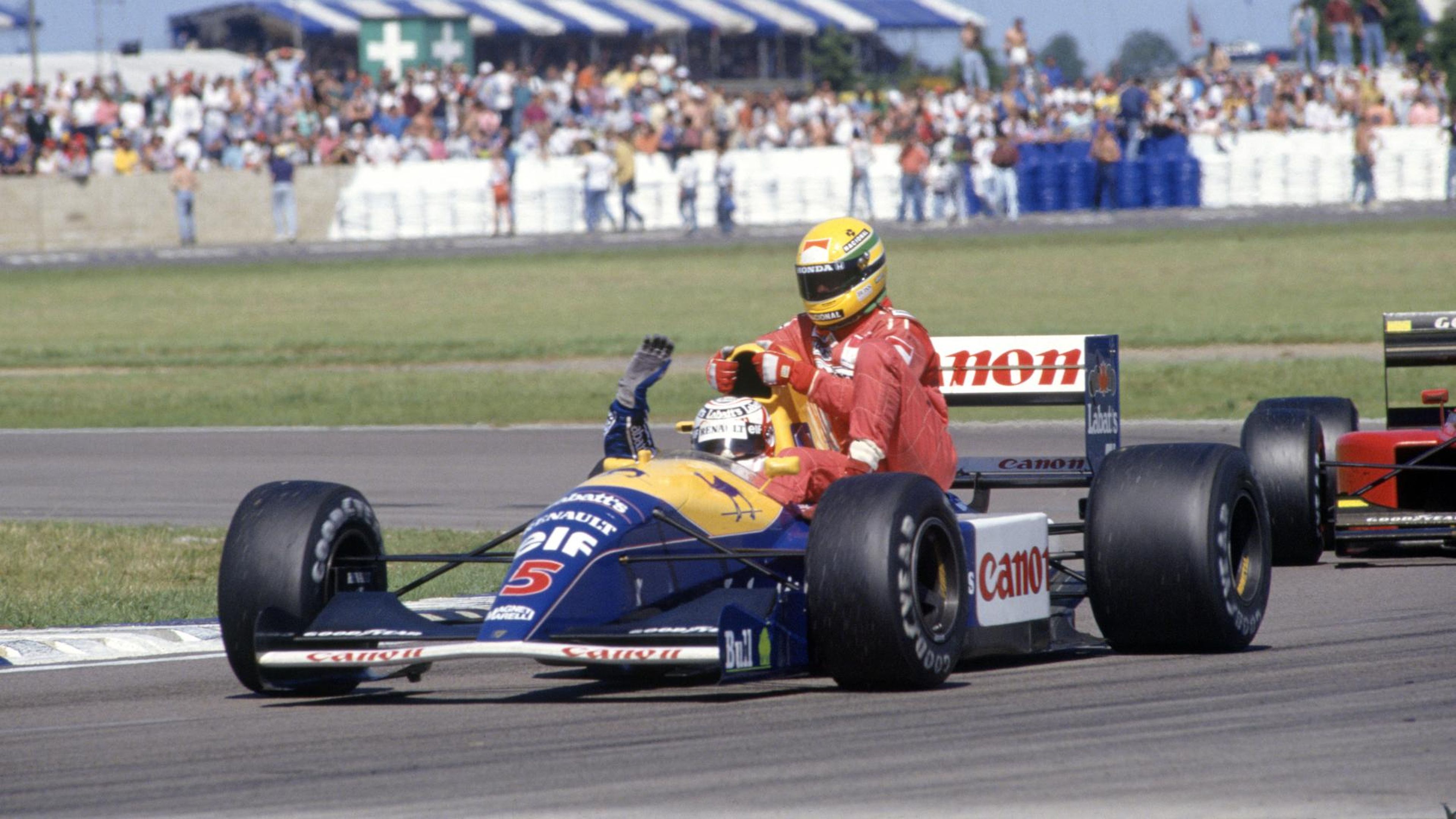 Mansell Senna GP Gran Bretana F1