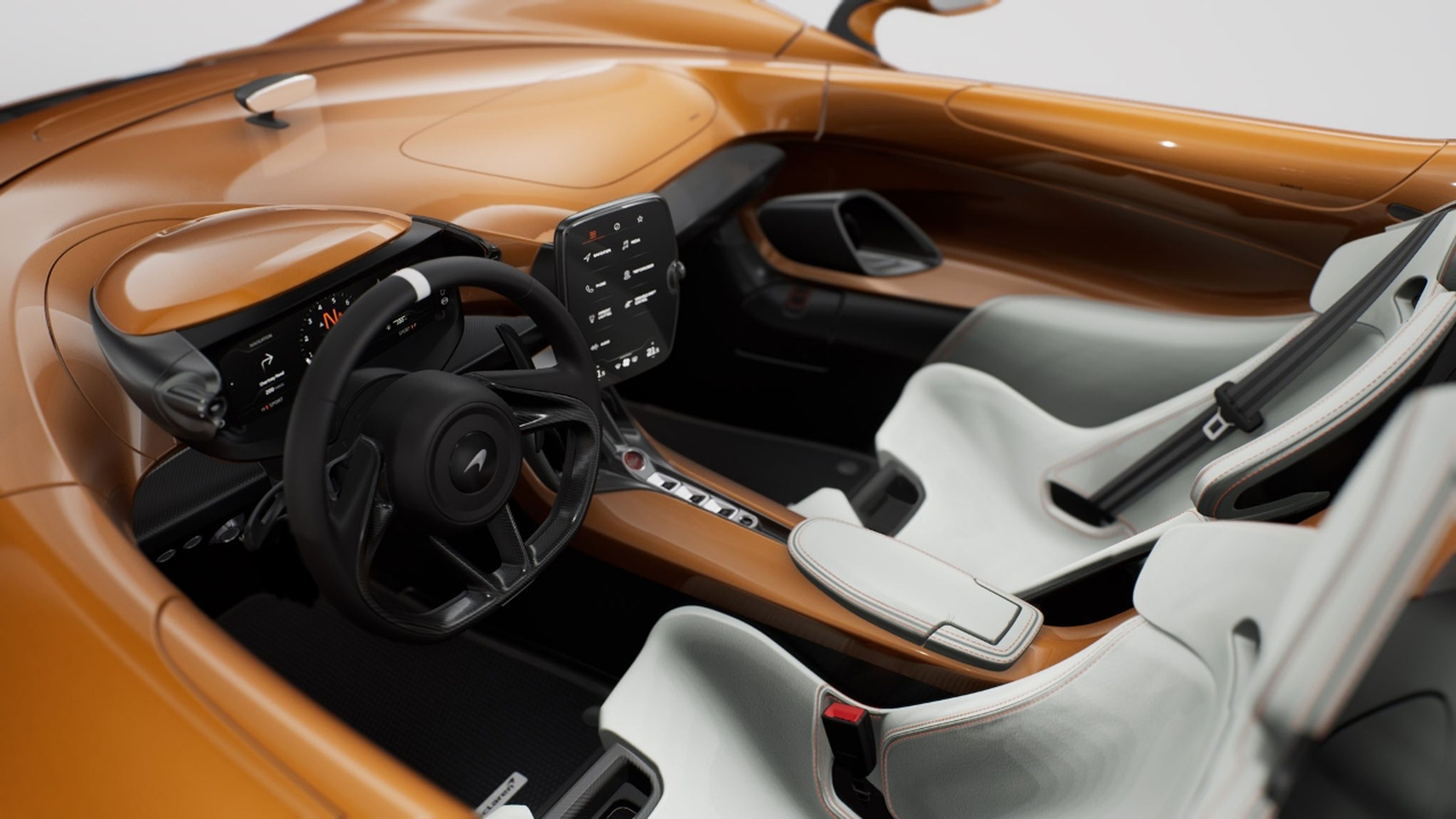 El exclusivo interior del McLaren Elva M6A