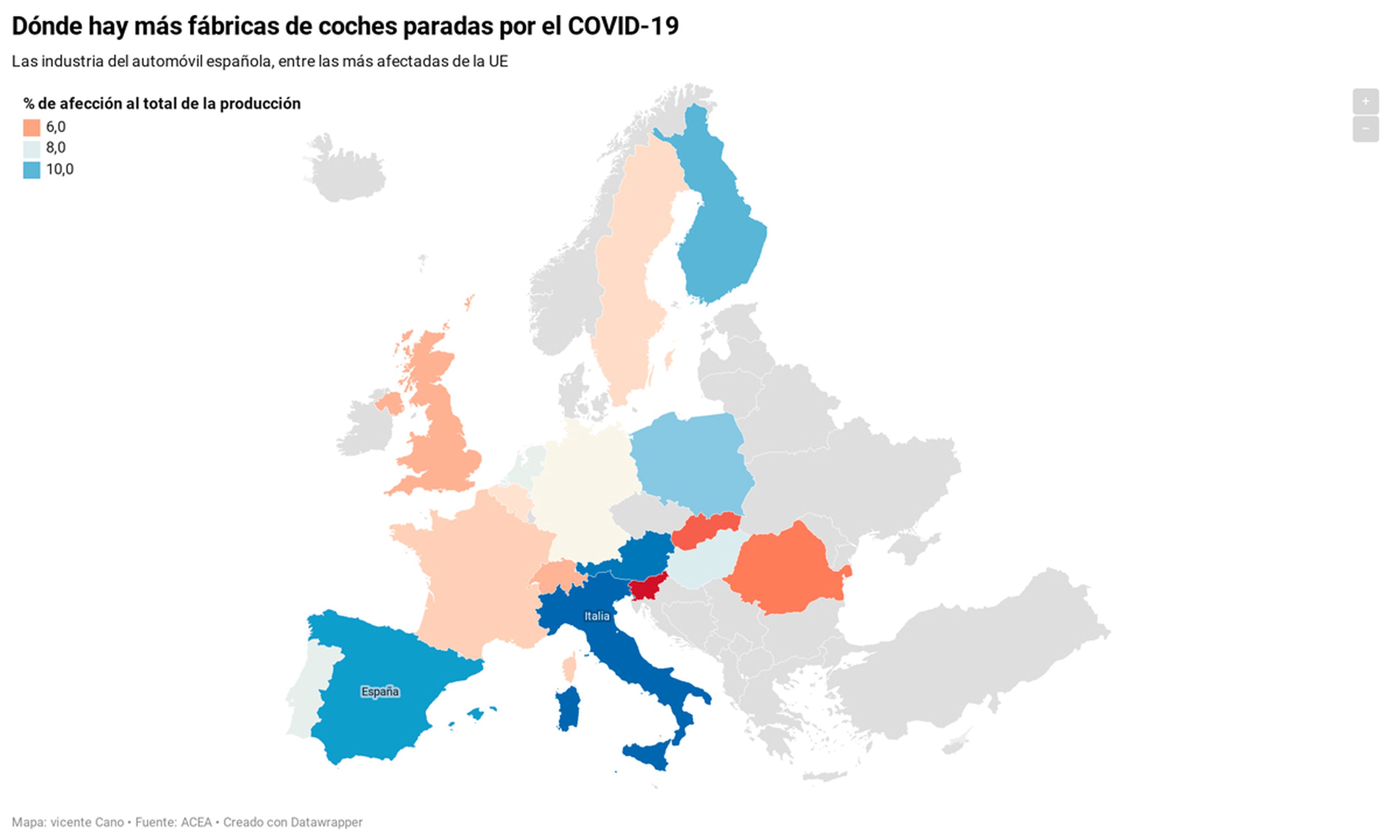 Coronavirus: la industria española del automóvil, de las más afectadas