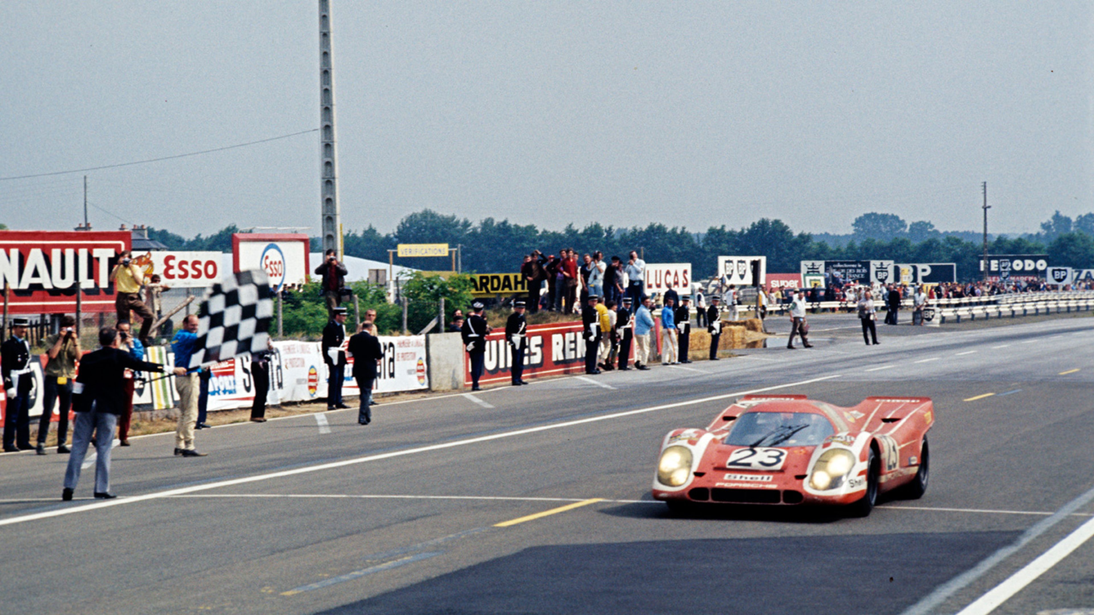 Hans Herrmann y Richard Attwood ganaron las 24 Horas de Le Mans de 1970 con este 917 KH. Imagen: Porsche