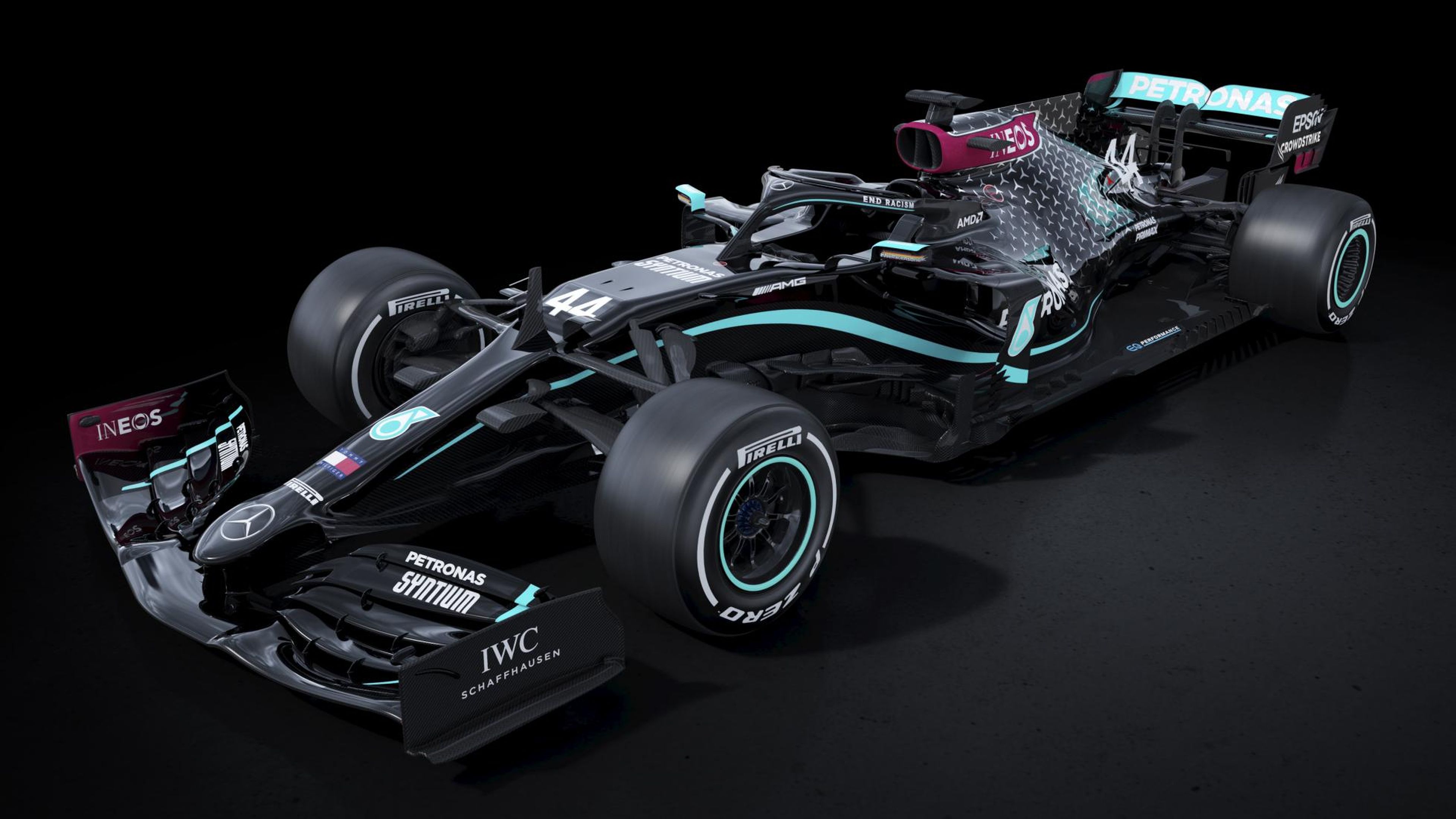 Mercedes W11 Fórmula 1 2020 contra el racismo