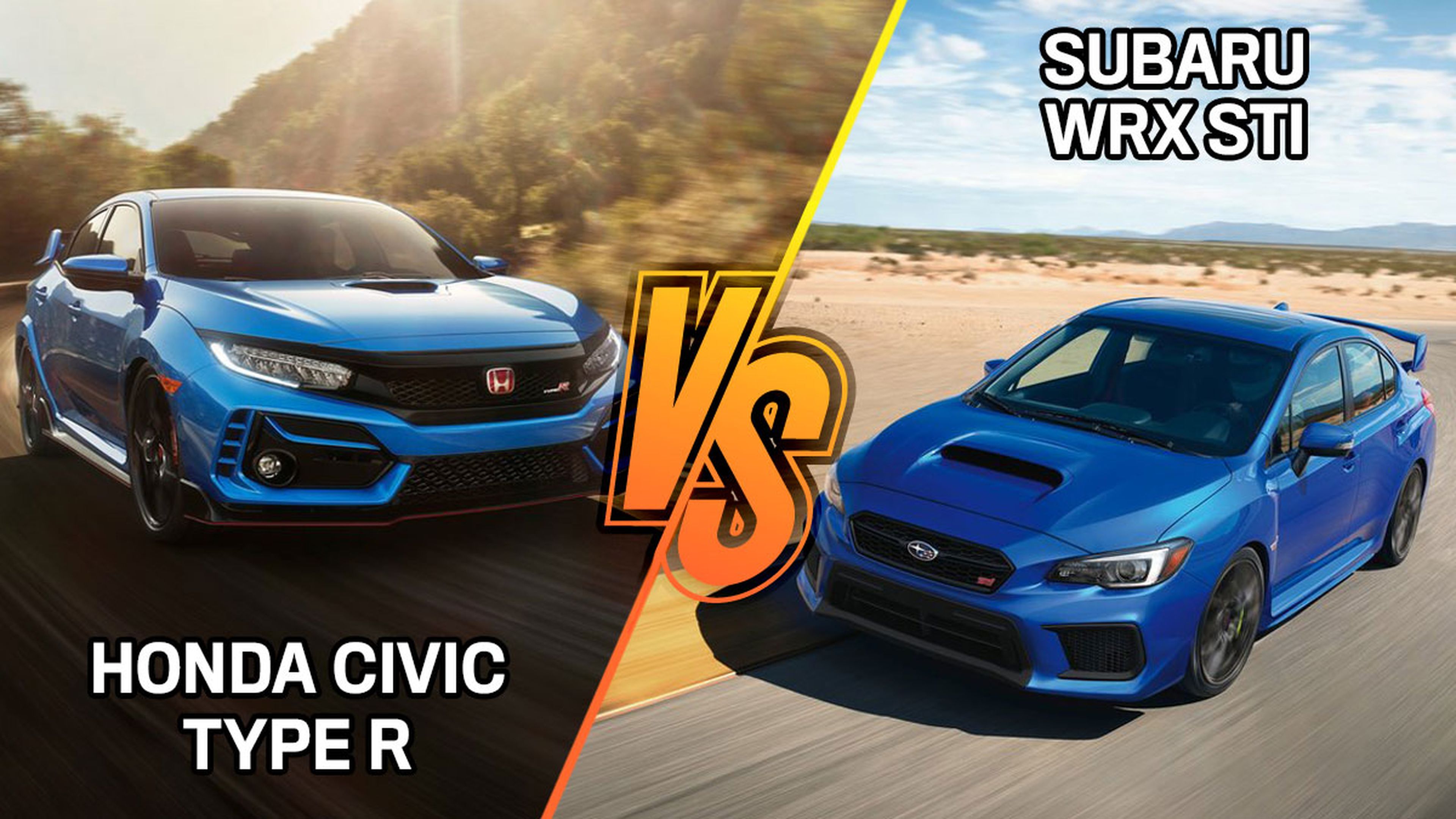 Honda Civic Type R vs Subaru WRX STI