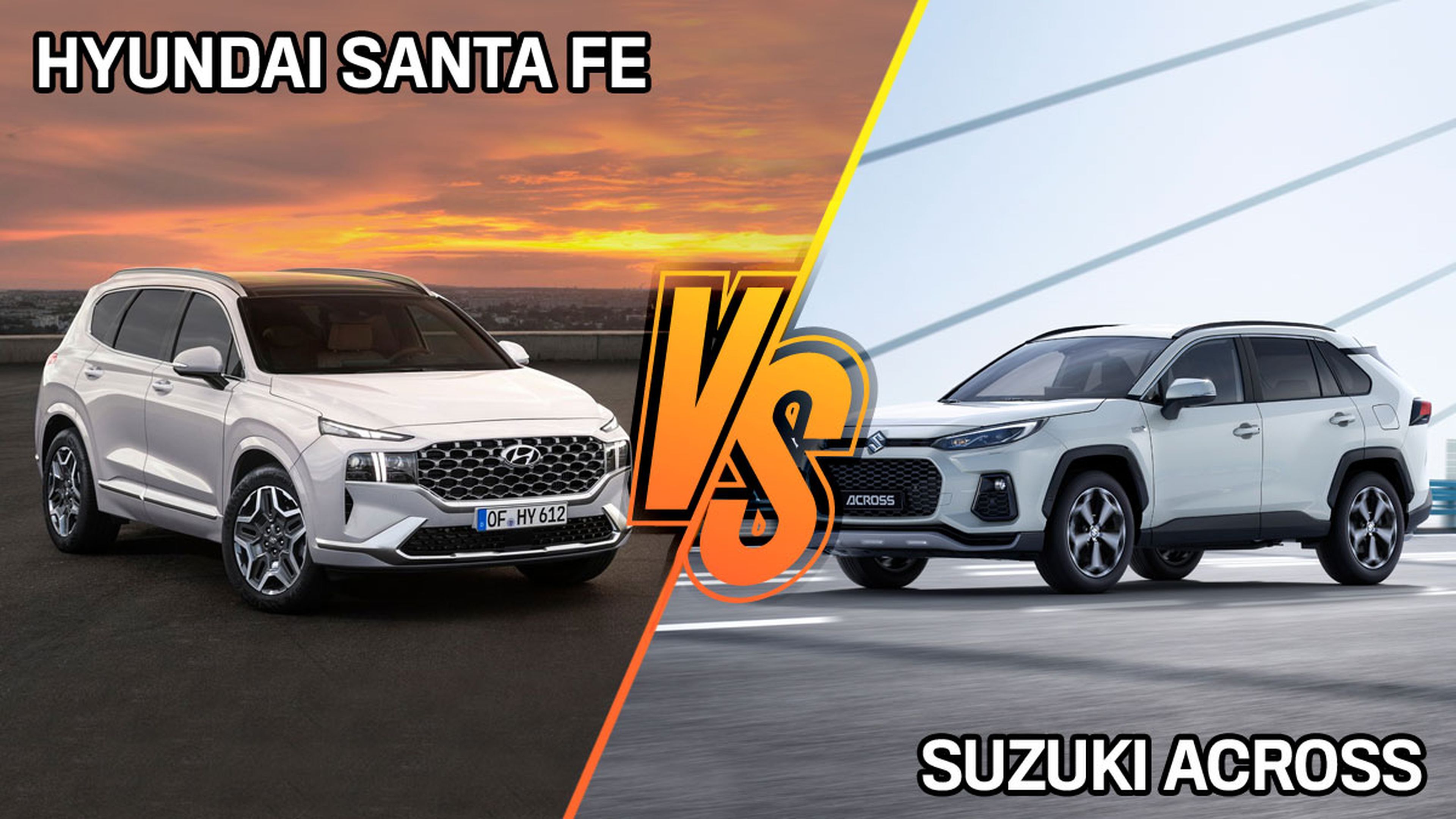 Suzuki Across vs Hyundai Santa Fe 2021