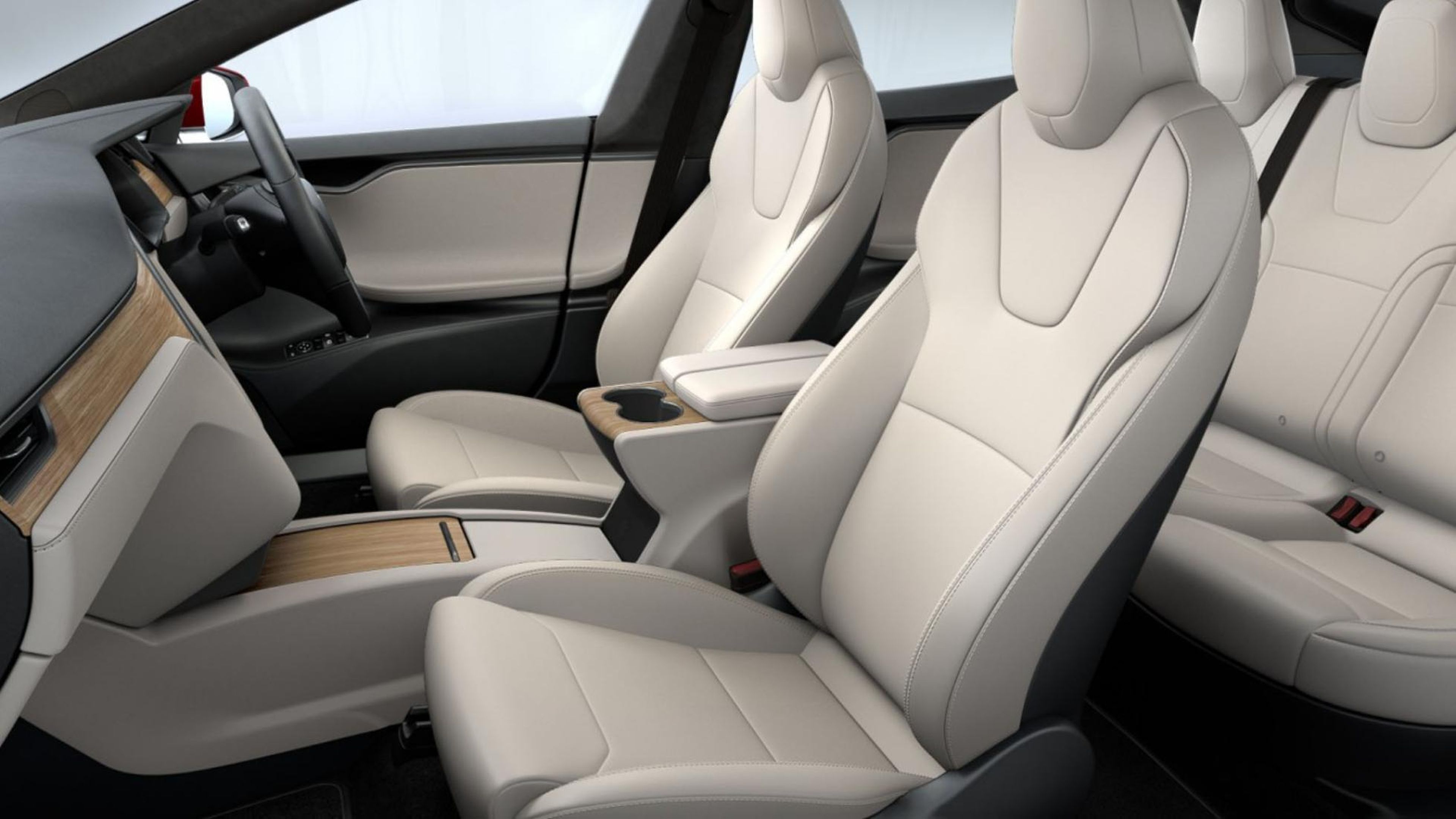 Así luce el interior del Tesla Model S Plaid