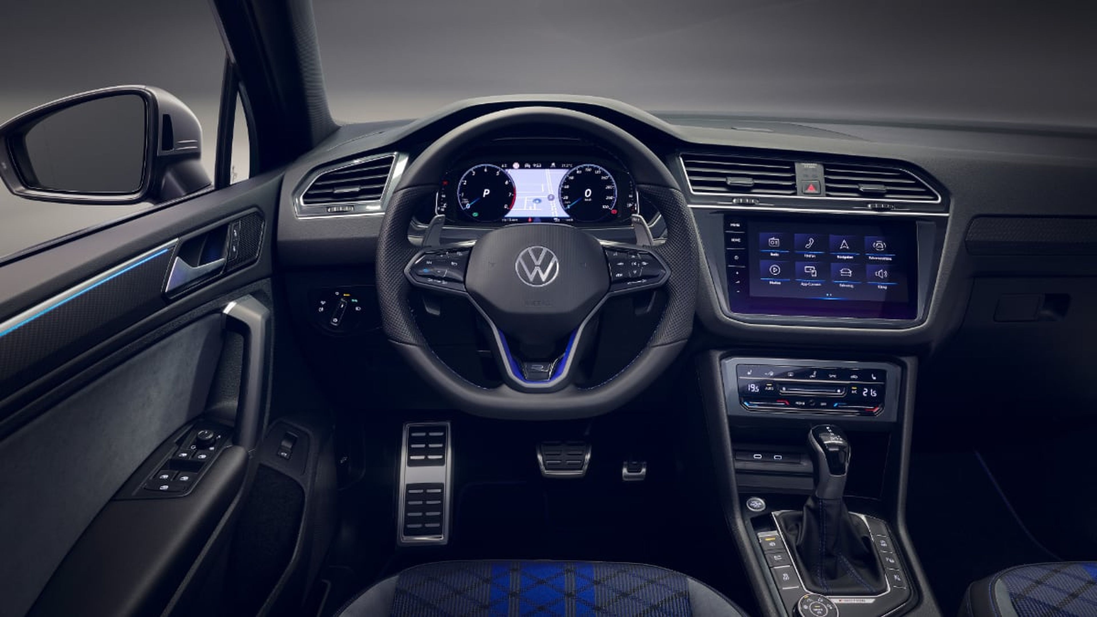 Interior del Volkswagen Tiguan R.