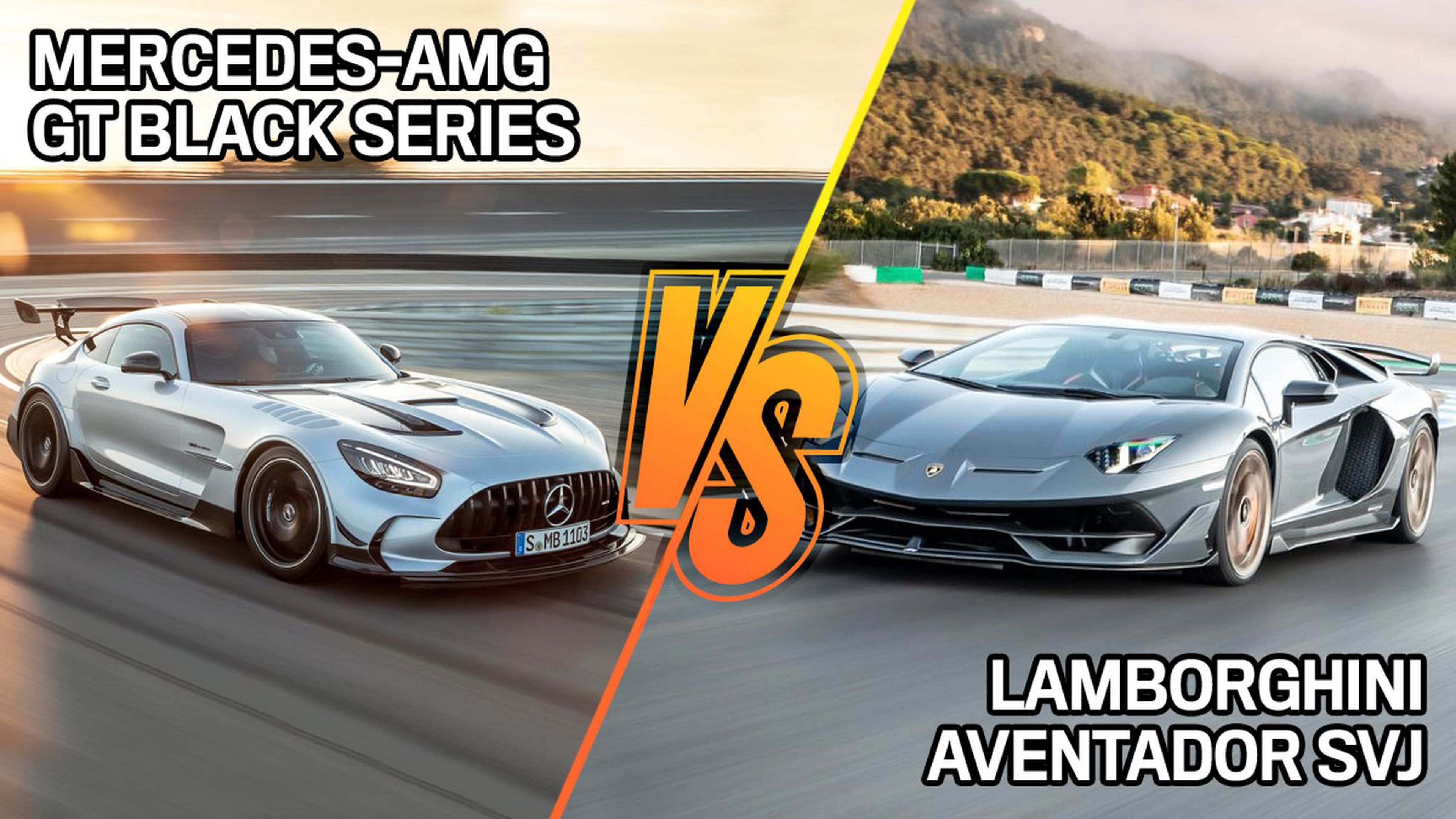 Lamborghini Aventador SVJ vs Mercedes-AMG GT Black Series