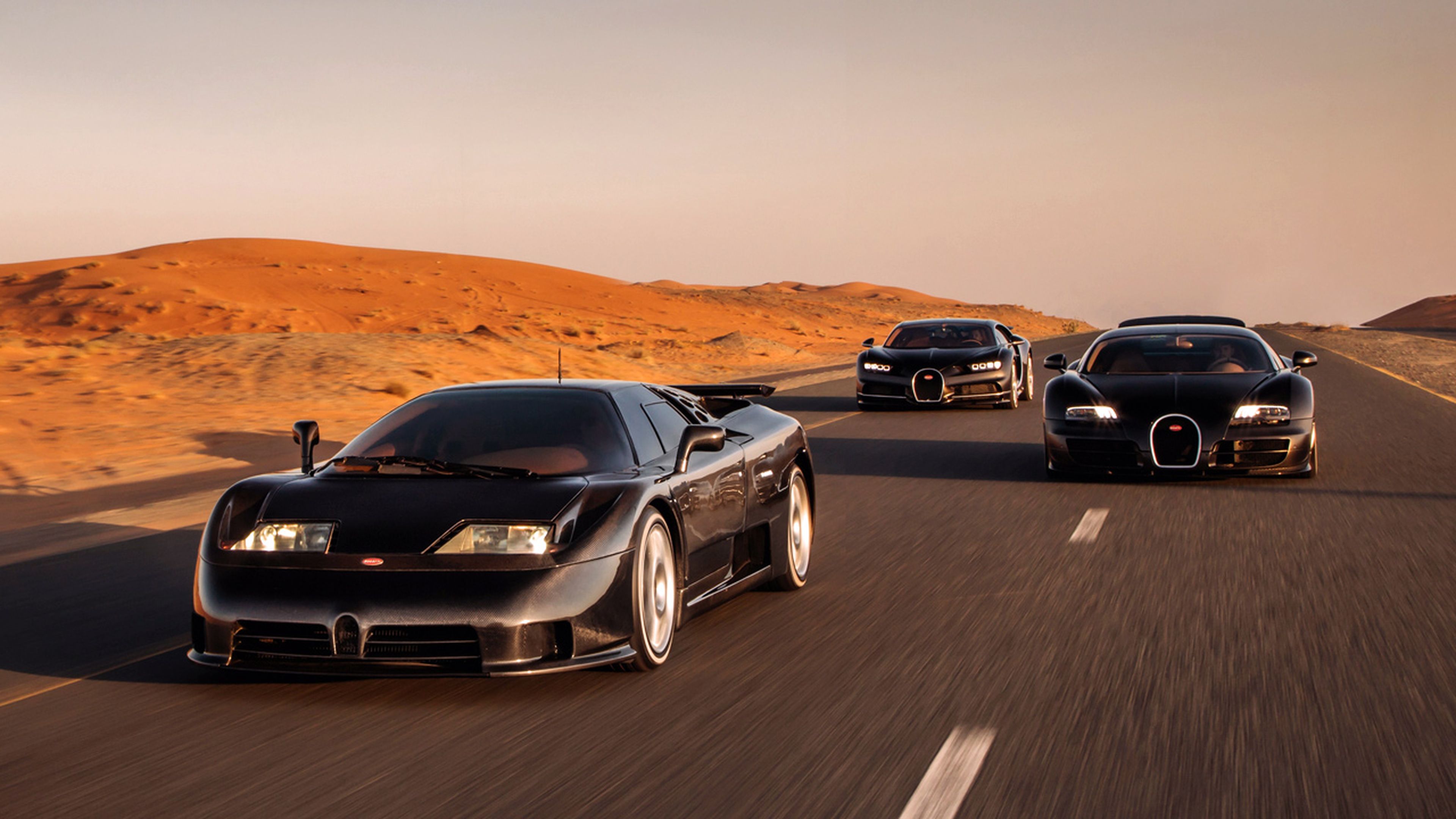 La santísima trinidad de Bugatti: el EB110, el Veyron y el Chiron
