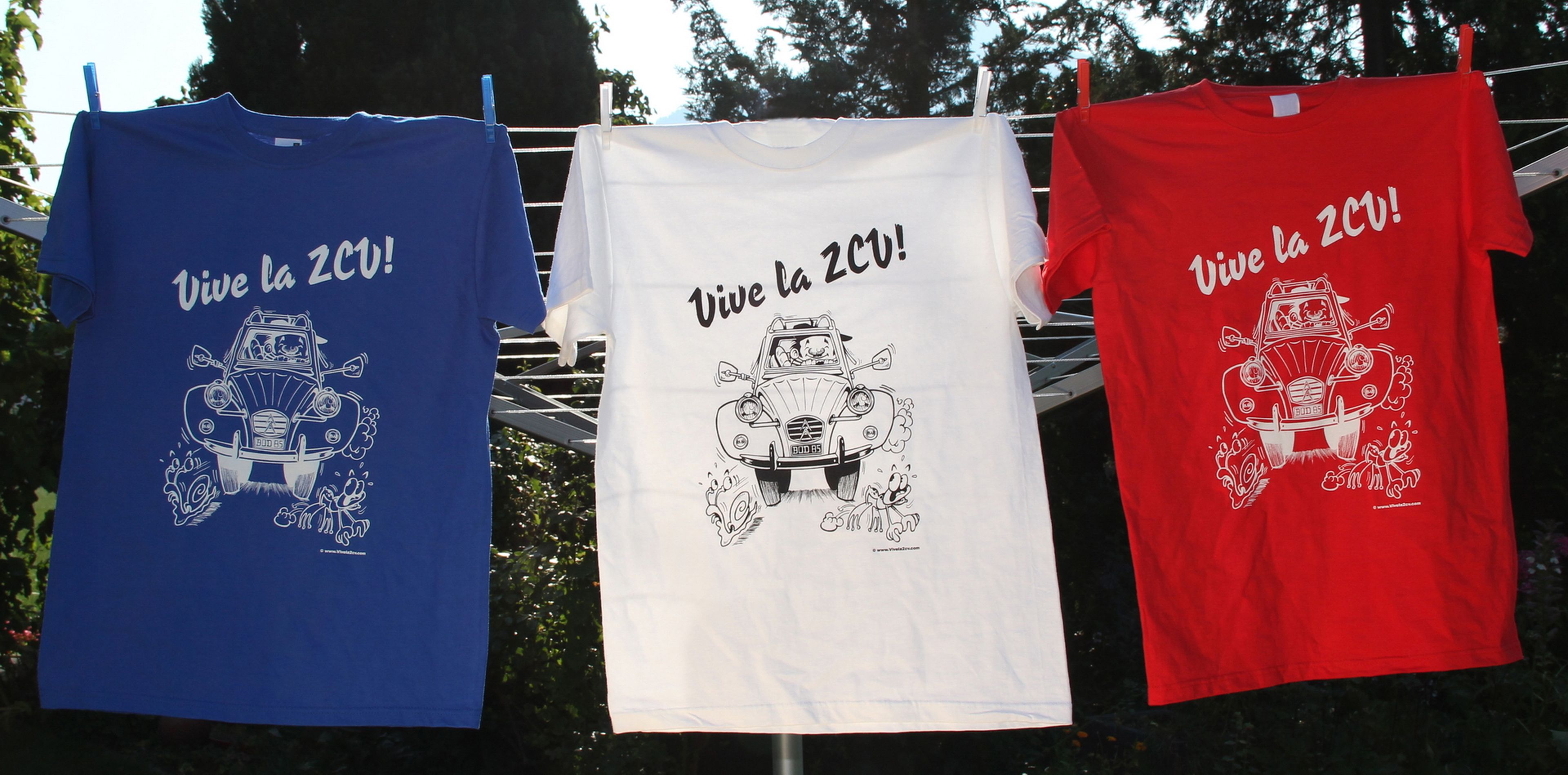 Camisetas Vive la 2CV