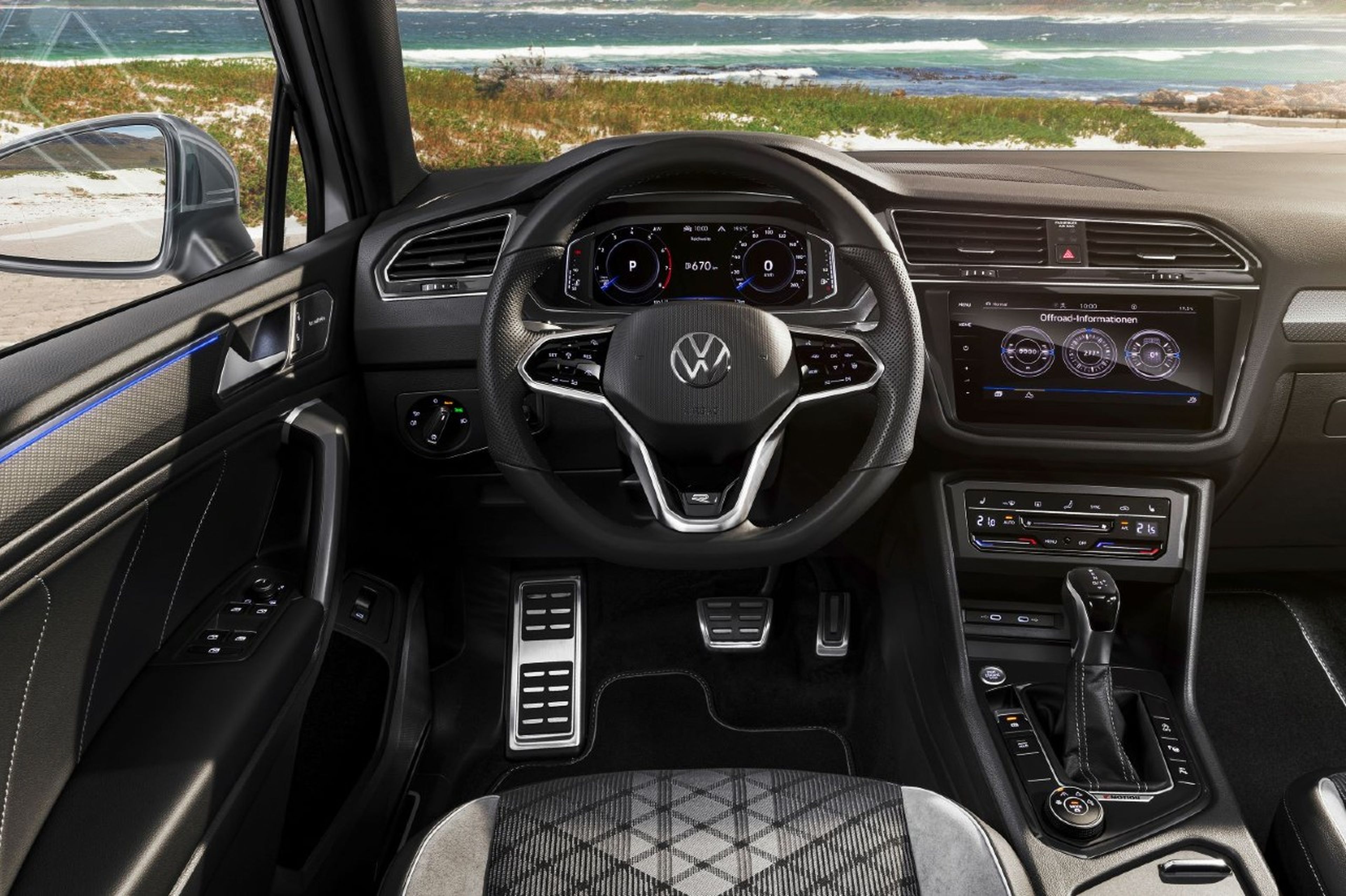 Volkswagen Tiguan Allspace 2021 vista del interior