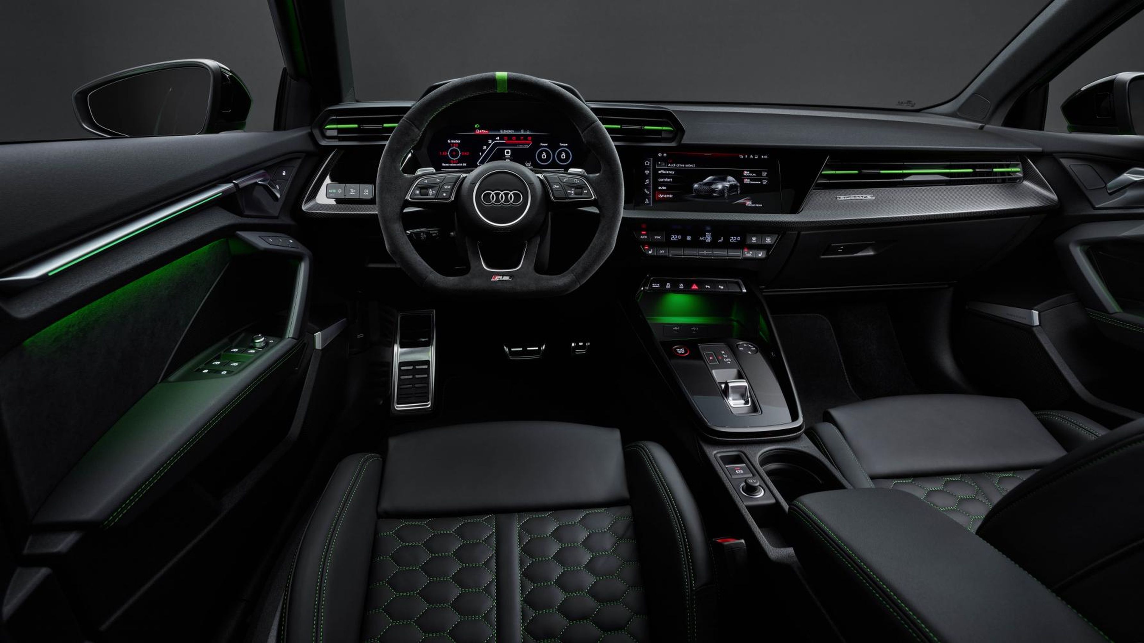 Interior del Audi RS3 2021