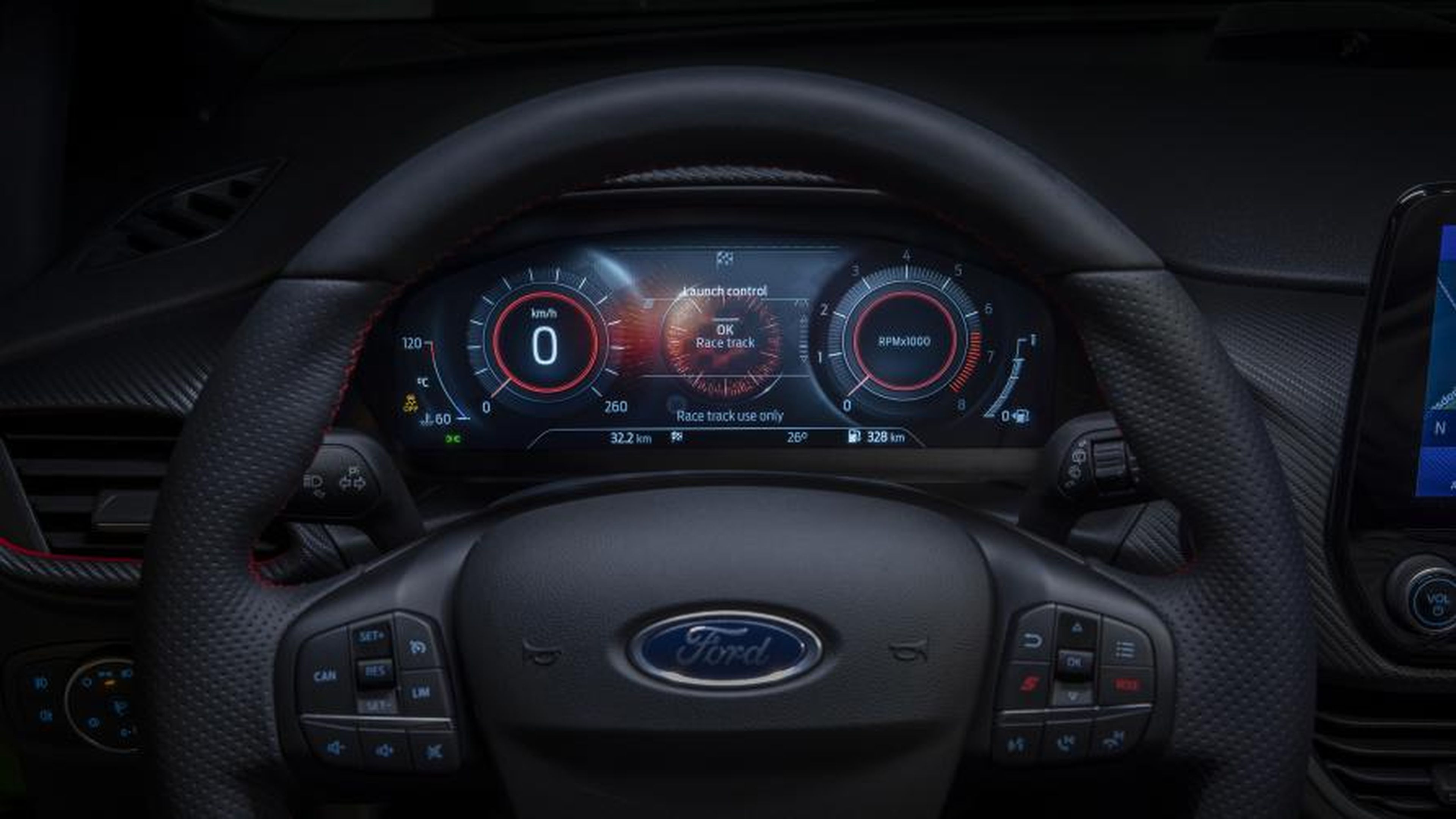 Cuadro de relojes digital del Ford Fiesta 2021