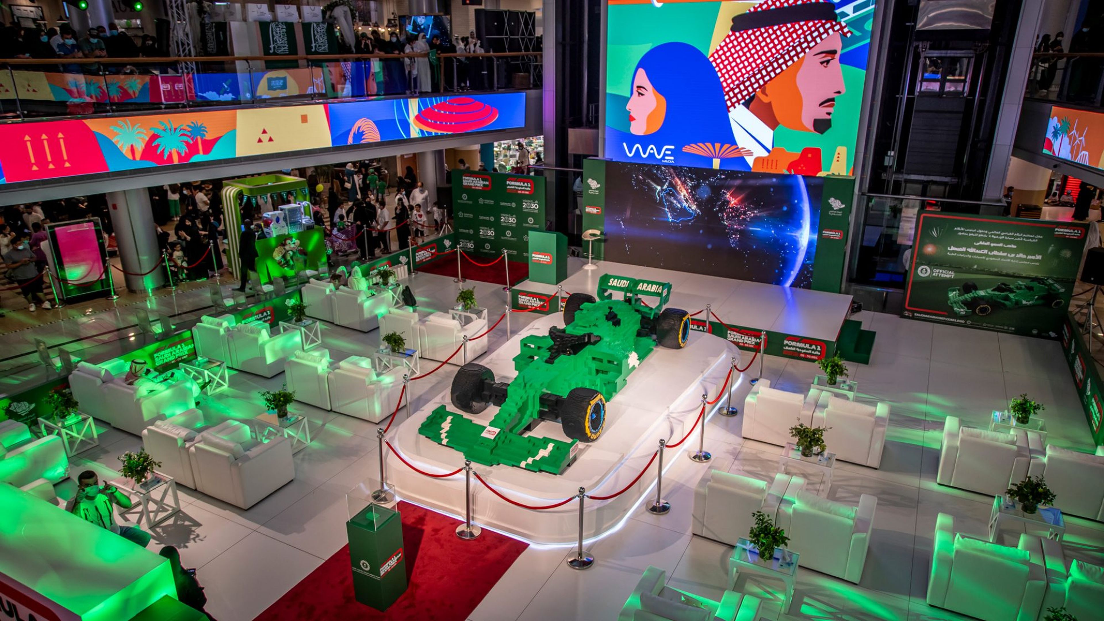 Arabia Saudí construye el F1 de Lego más grande del mundo para