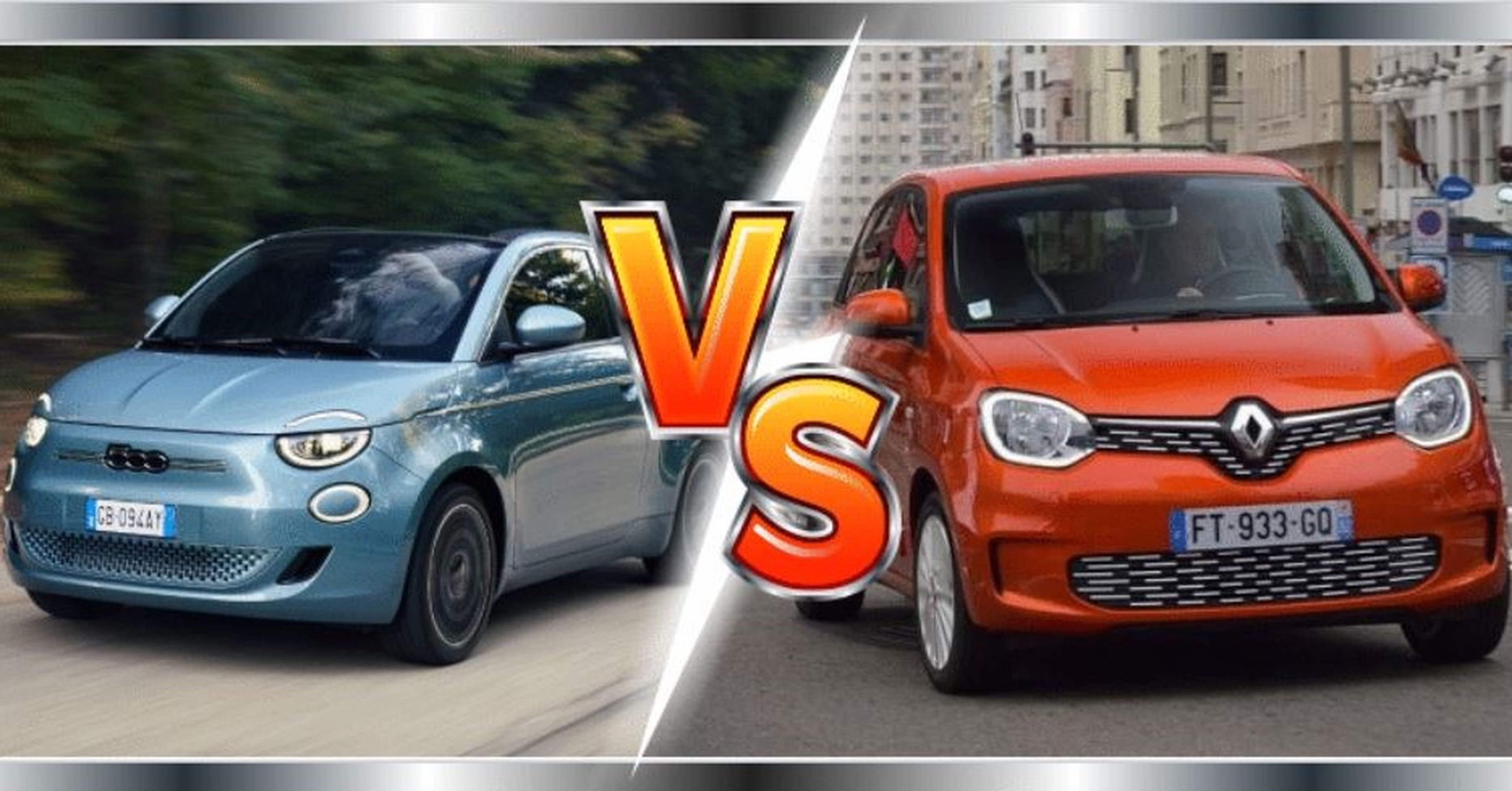 Fiat 500e vs Renault Twingo eléctrico