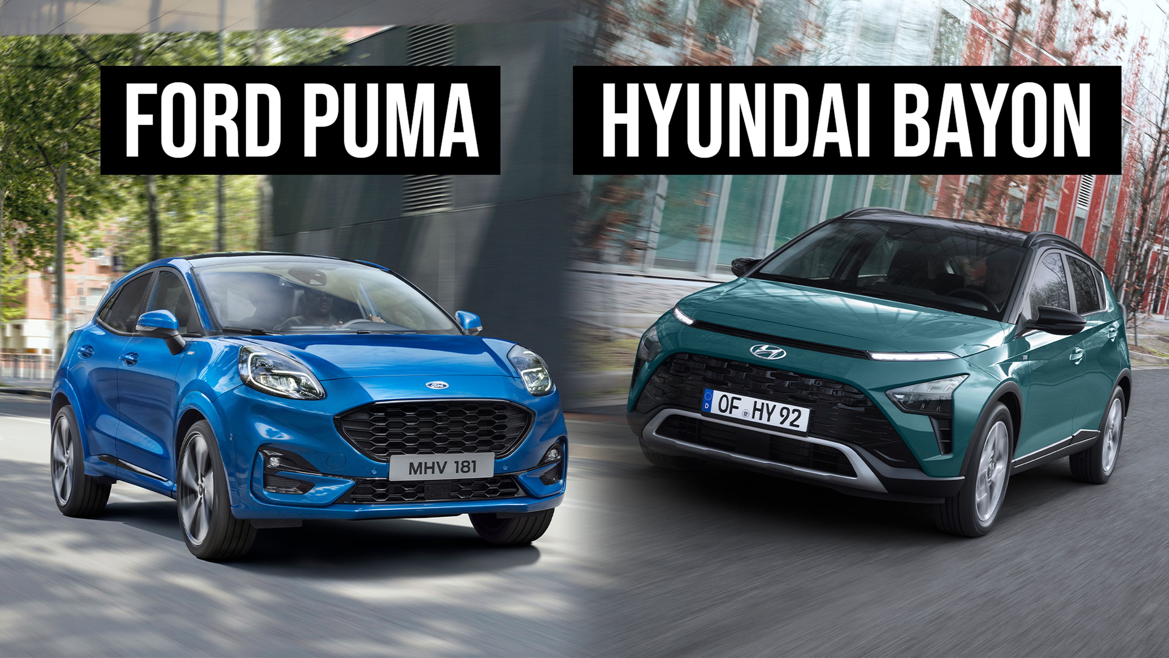 Ford Puma y Hyundai Bayon