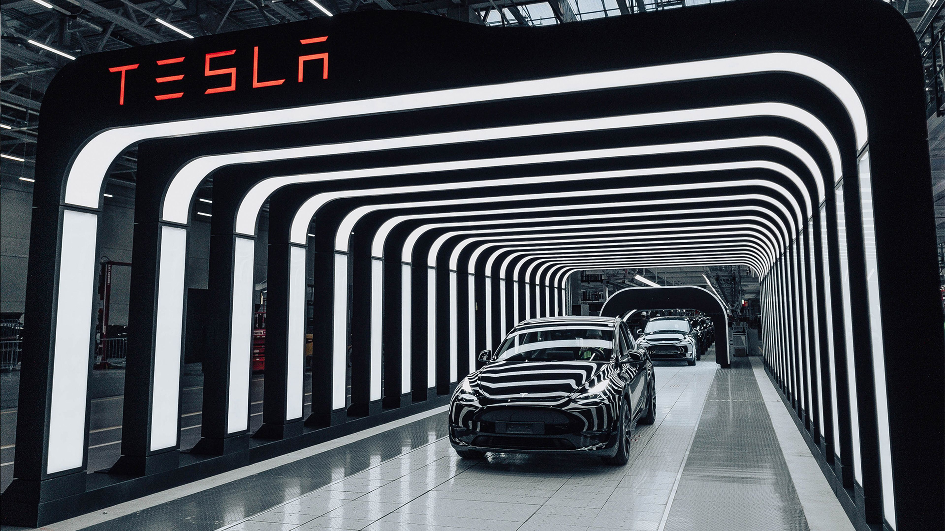 Gigafactory de Tesla en Berlín con los Tesla Model Y