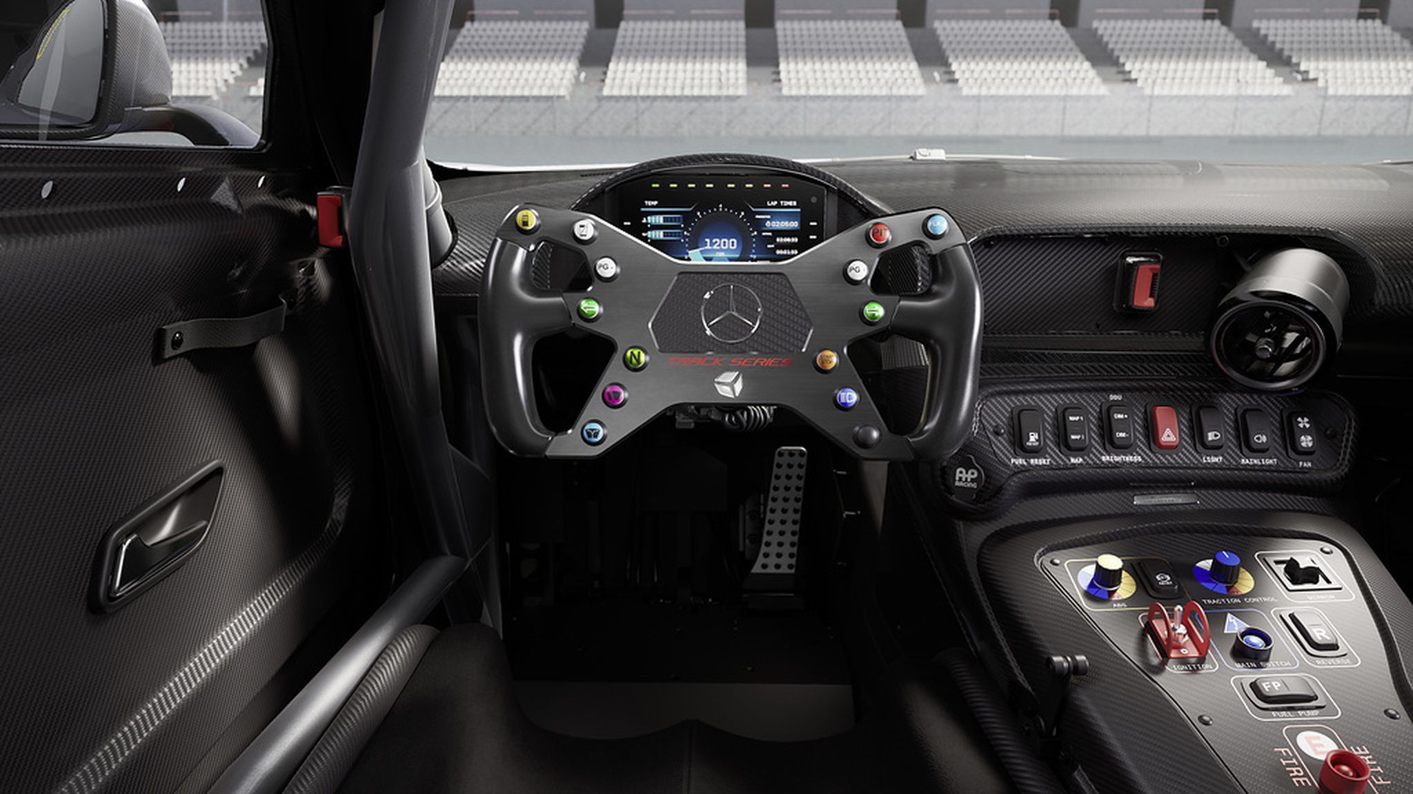 Interior y motor del Mercedes-AMG GT Track Series