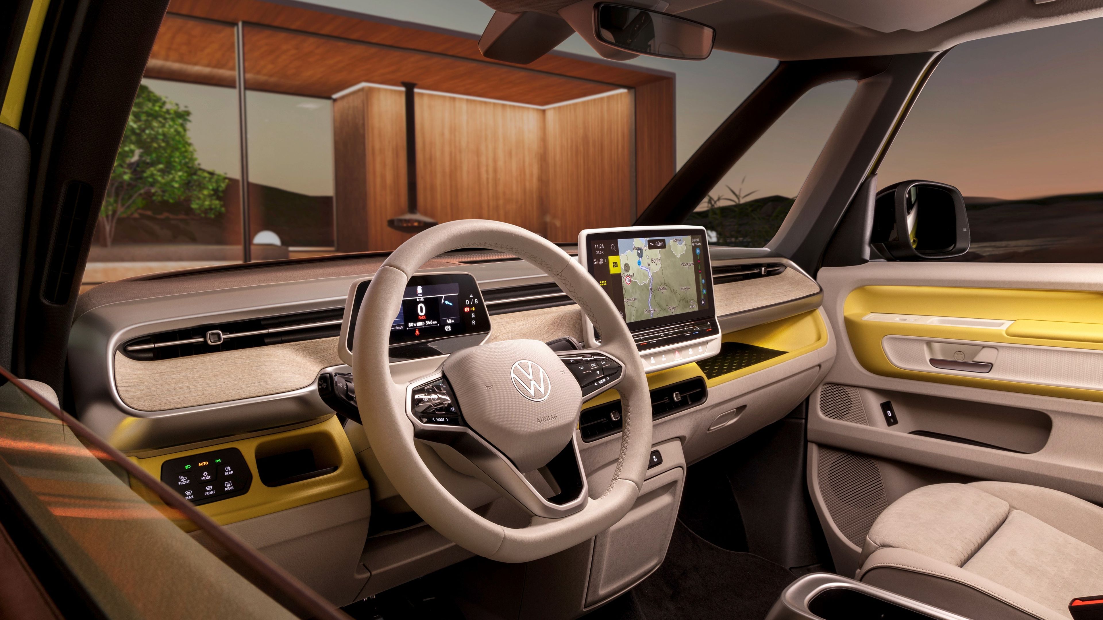 Interior de la Volkswagen ID.Buzz 2022